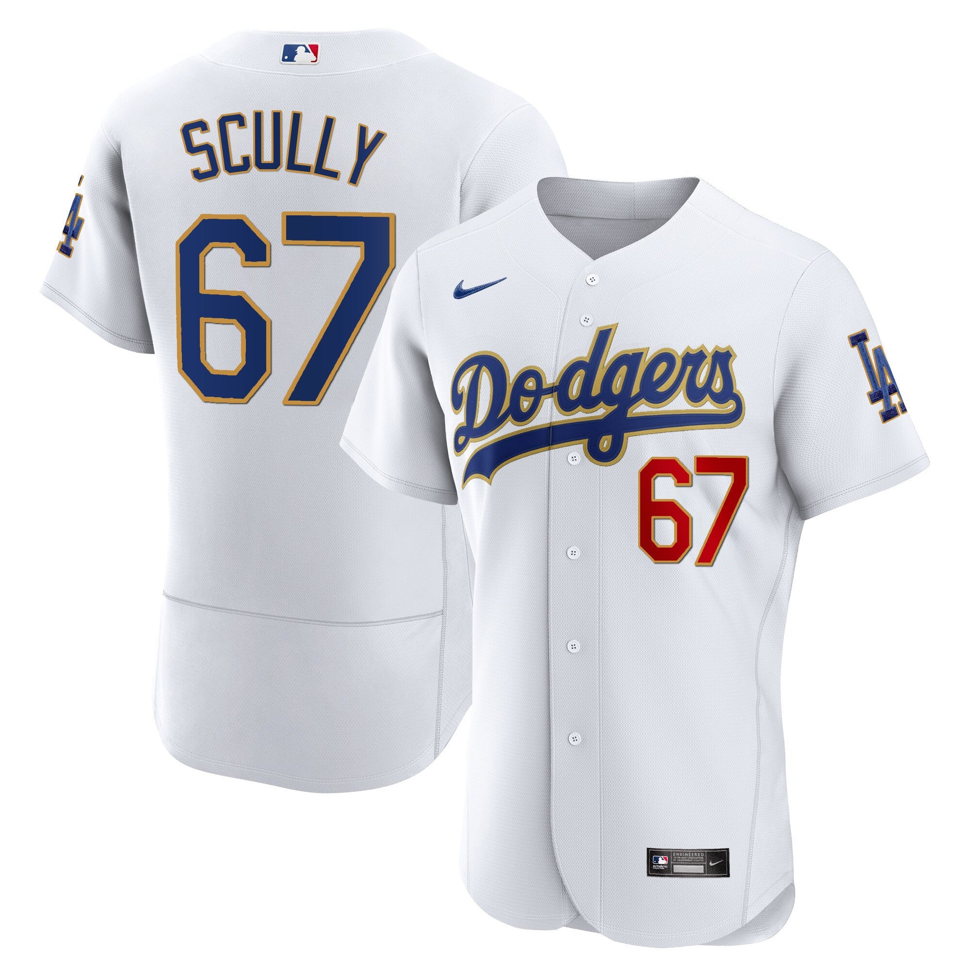 Men’s Los Angeles Gold Trim Flex Base Jersey