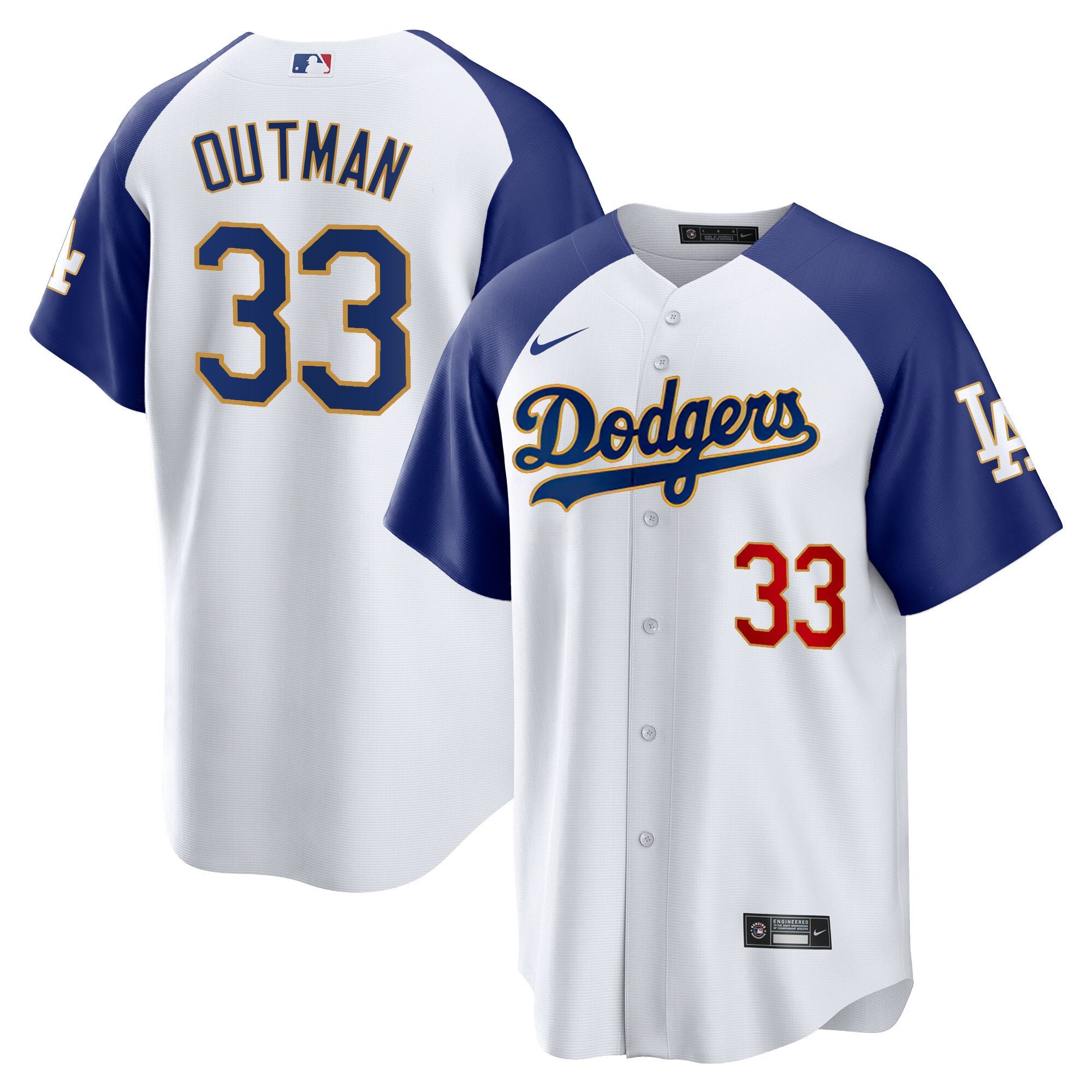 Men’s Los Angeles Gold Trim Cool Base Jersey