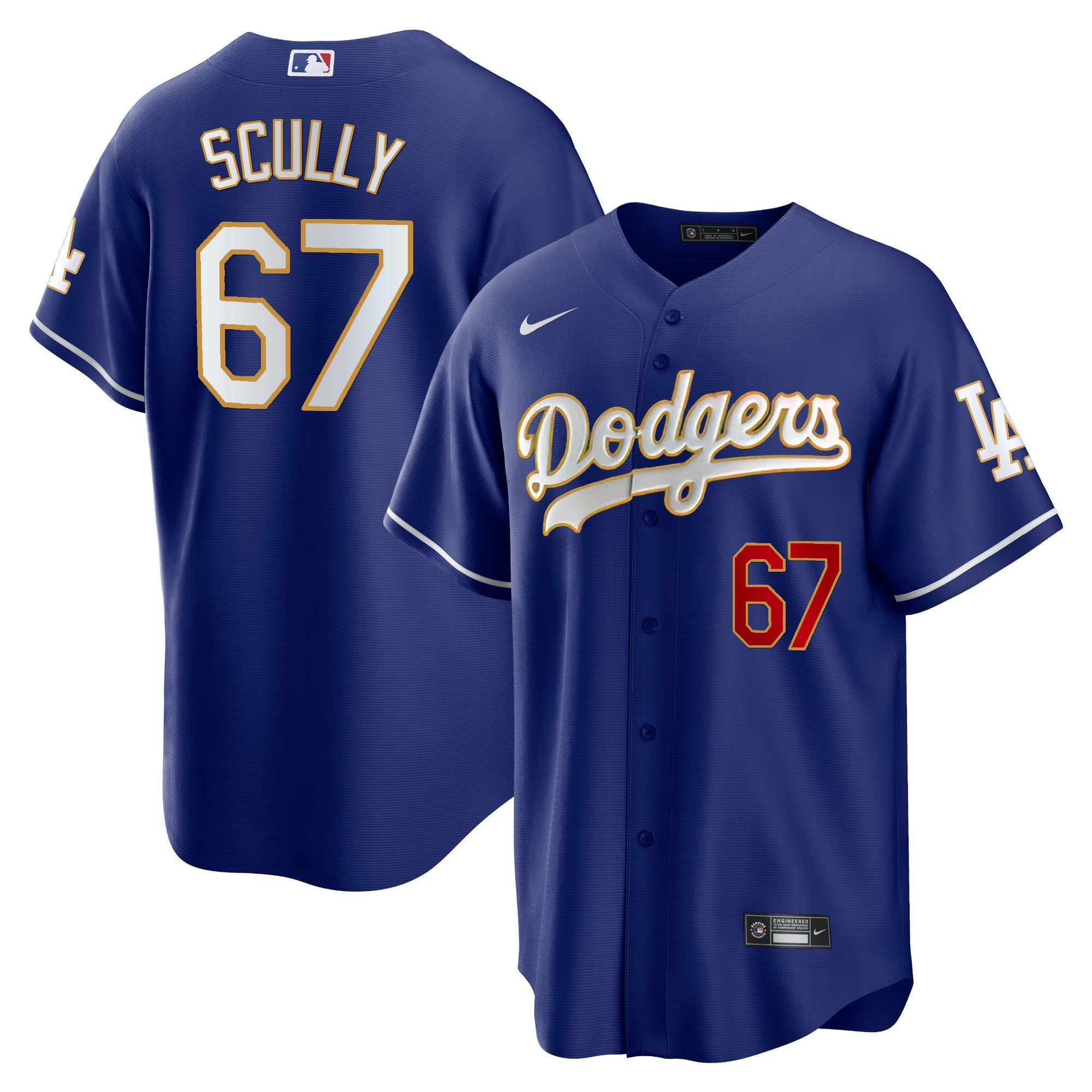 Men’s Los Angeles Gold Trim Cool Base Jersey