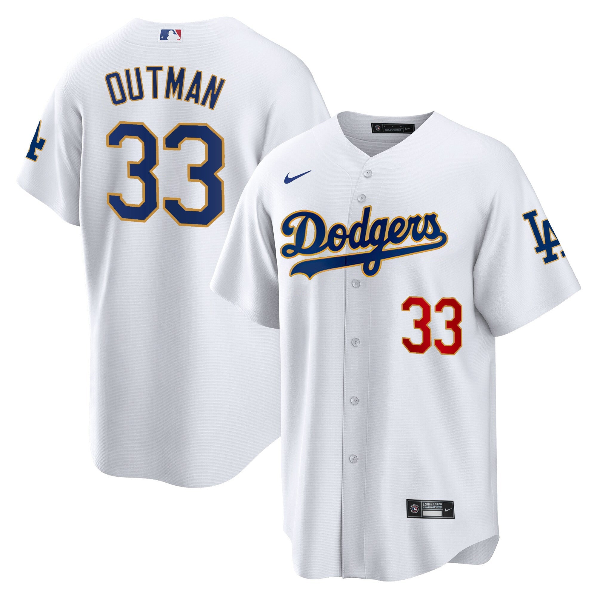 Men’s Los Angeles Gold Trim Cool Base Jersey