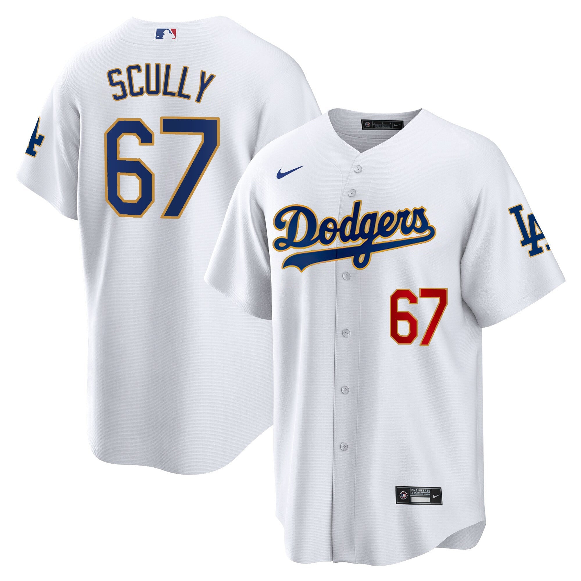 Men’s Los Angeles Gold Trim Cool Base Jersey