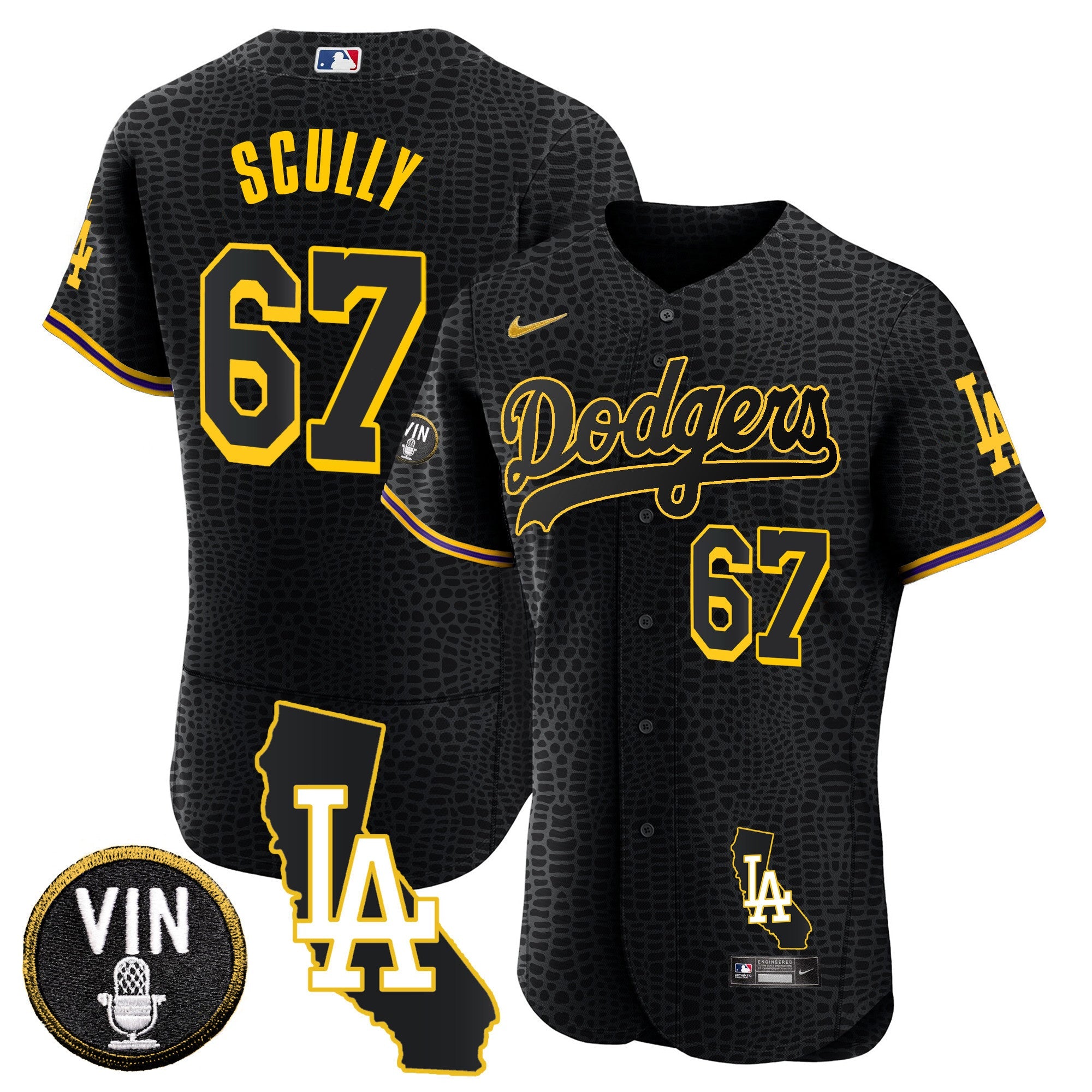 Men’s California Patch Gold Trim Flex Base Jersey
