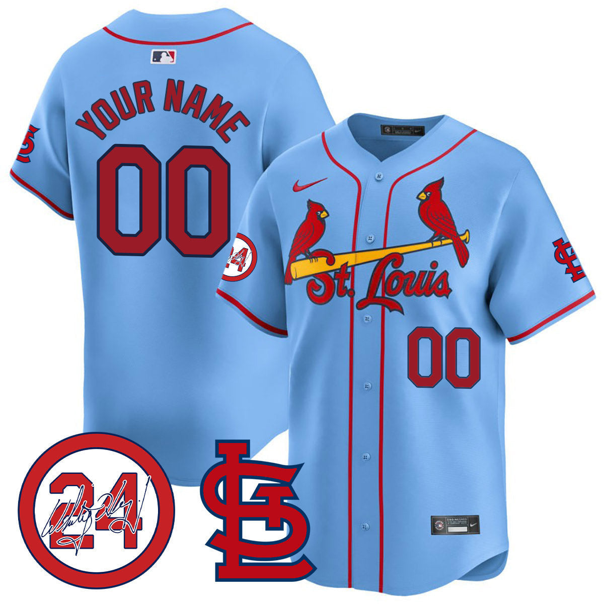 St. Louis Memorial Vapor Premier Limited Custom Jersey