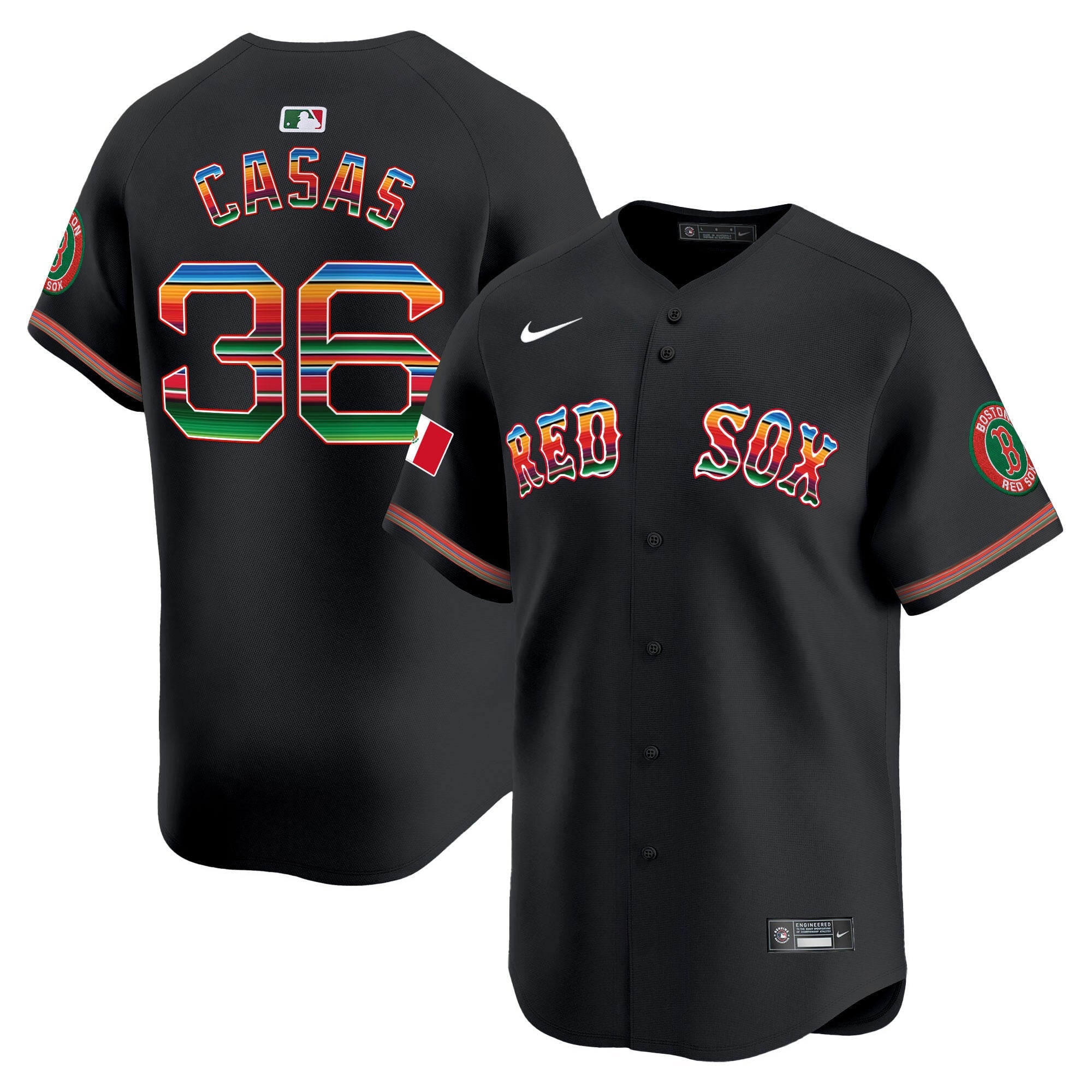 Men’s Boston Mexico Vapor Premier Limited Jersey