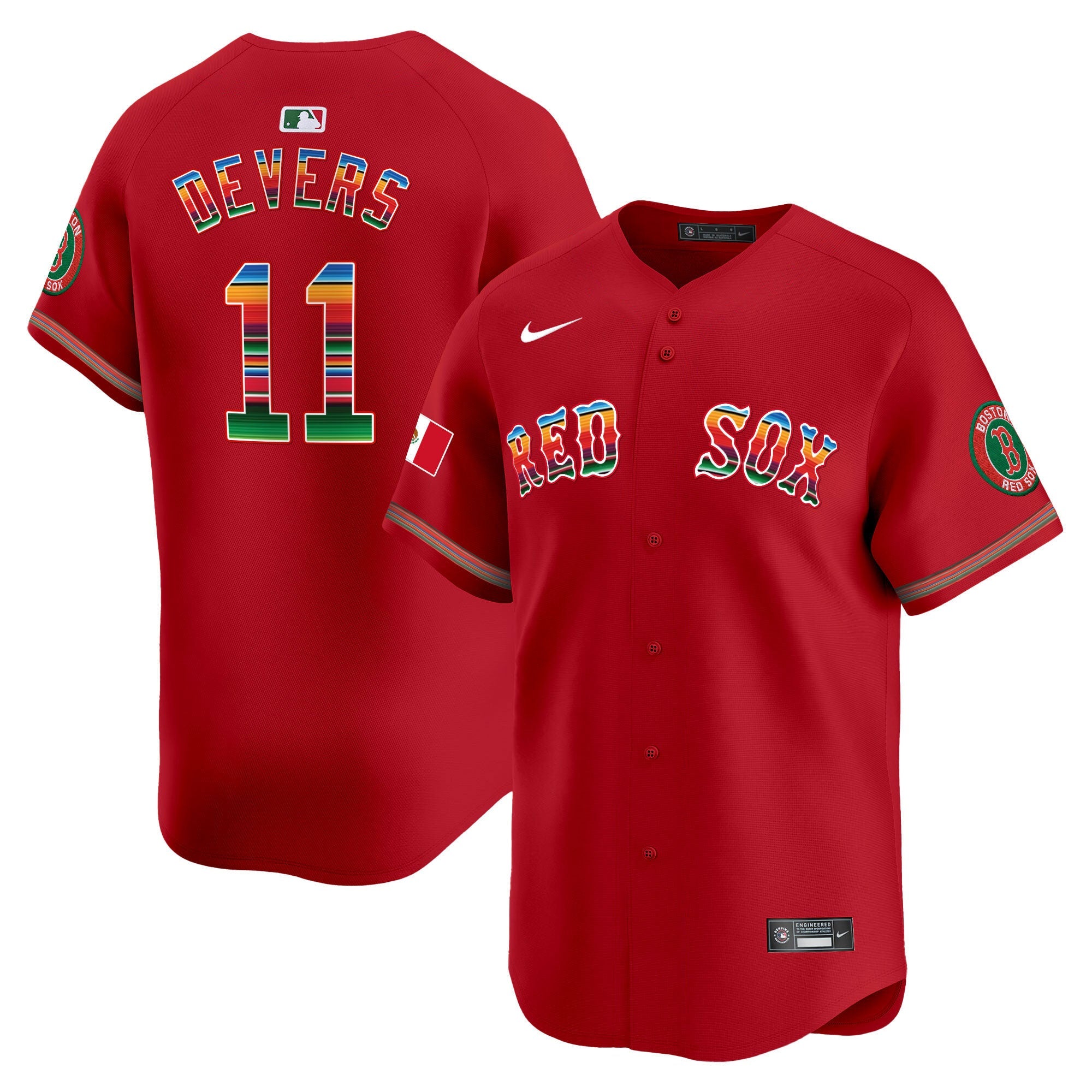 Men’s Boston Mexico Vapor Premier Limited Jersey