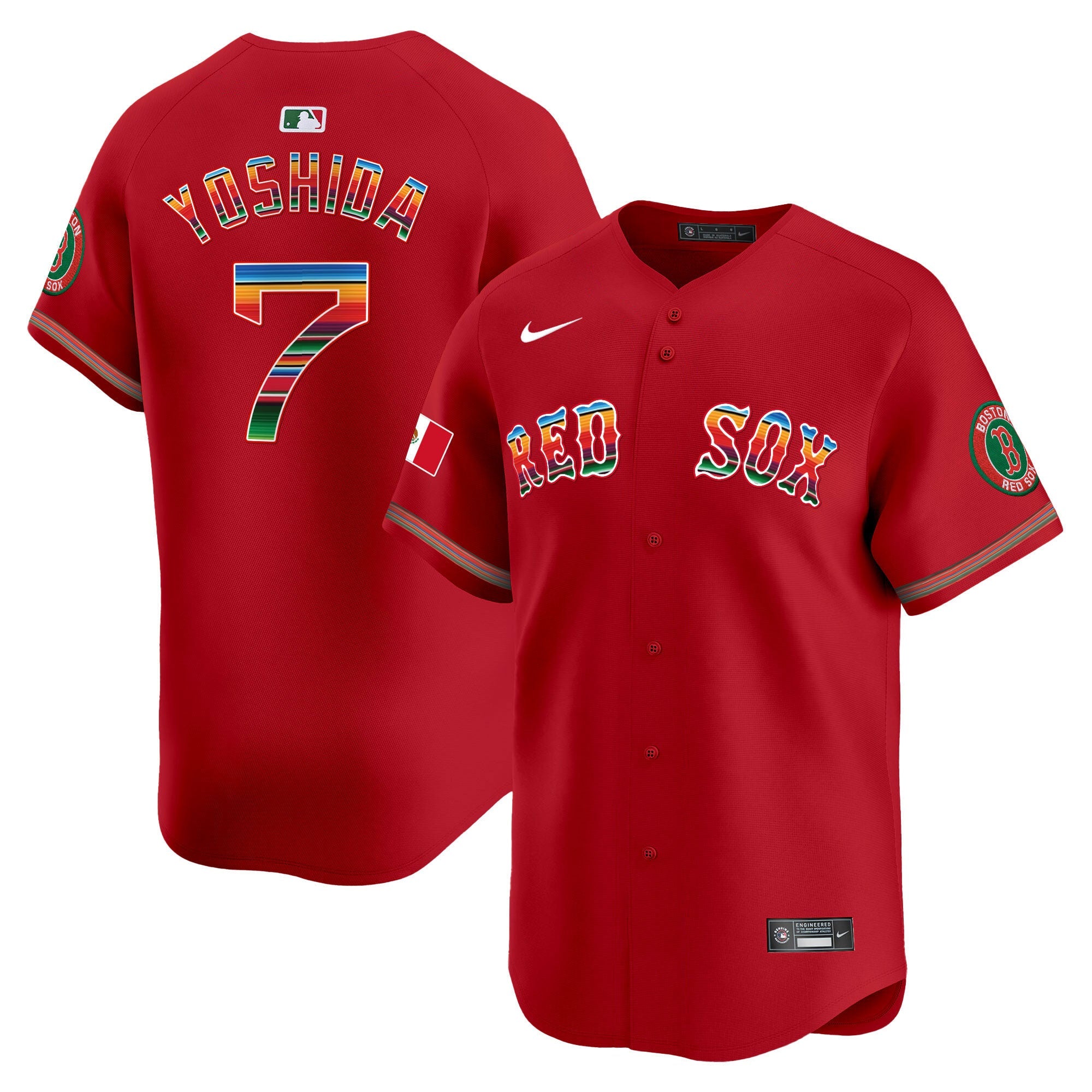 Men’s Boston Mexico Vapor Premier Limited Jersey