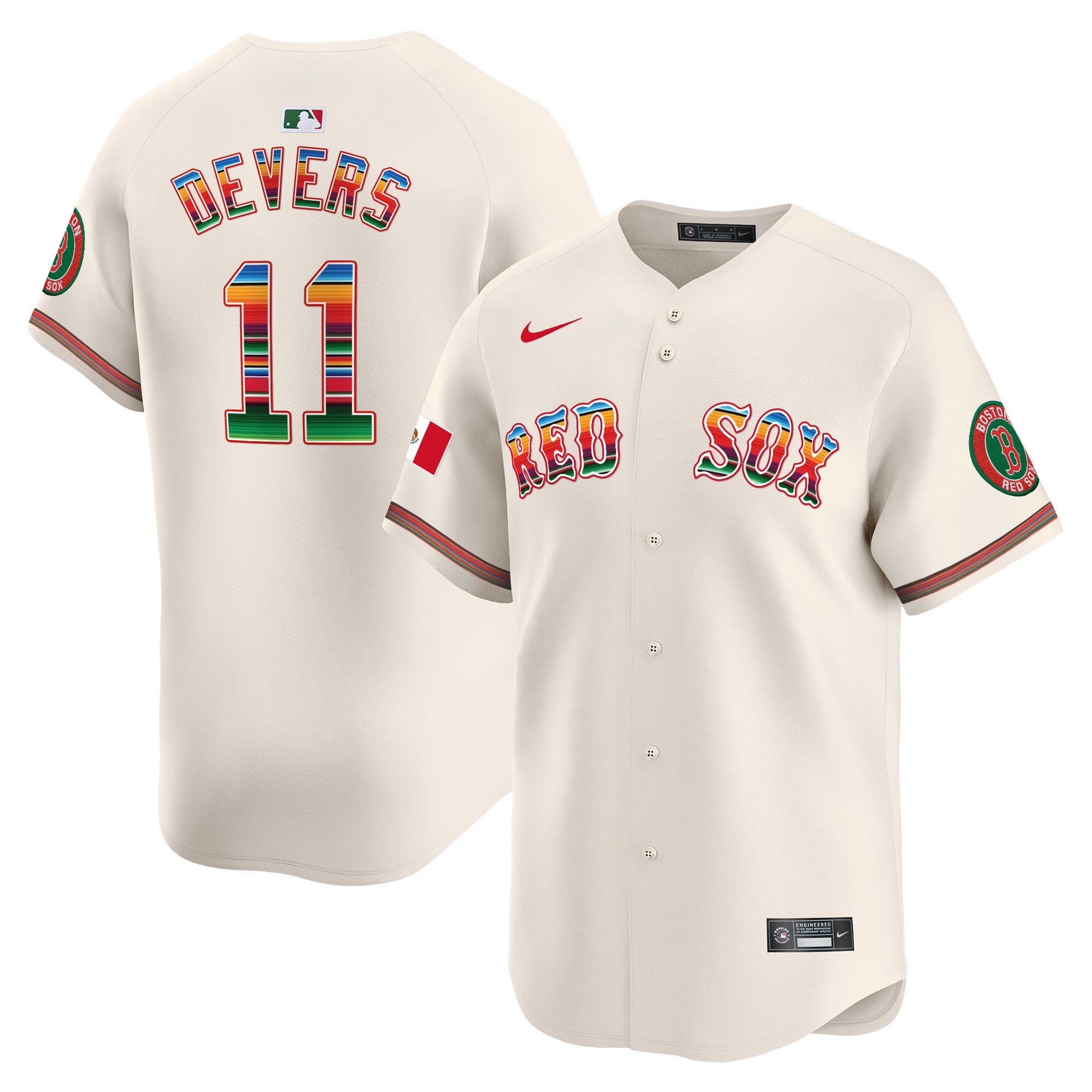 Men’s Boston Mexico Vapor Premier Limited Jersey