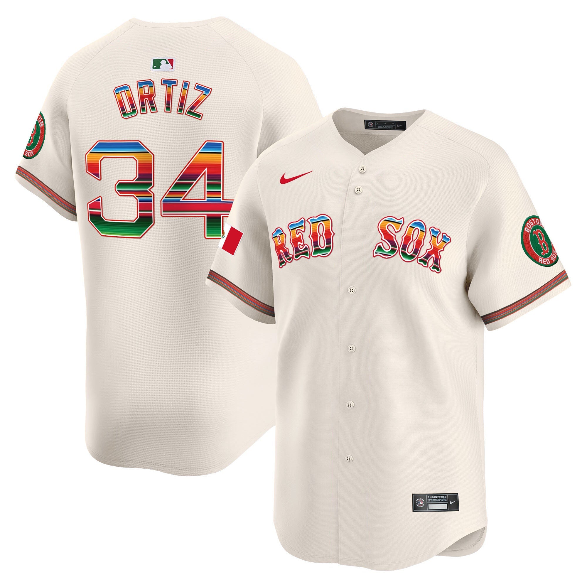 Men’s Boston Mexico Vapor Premier Limited Jersey