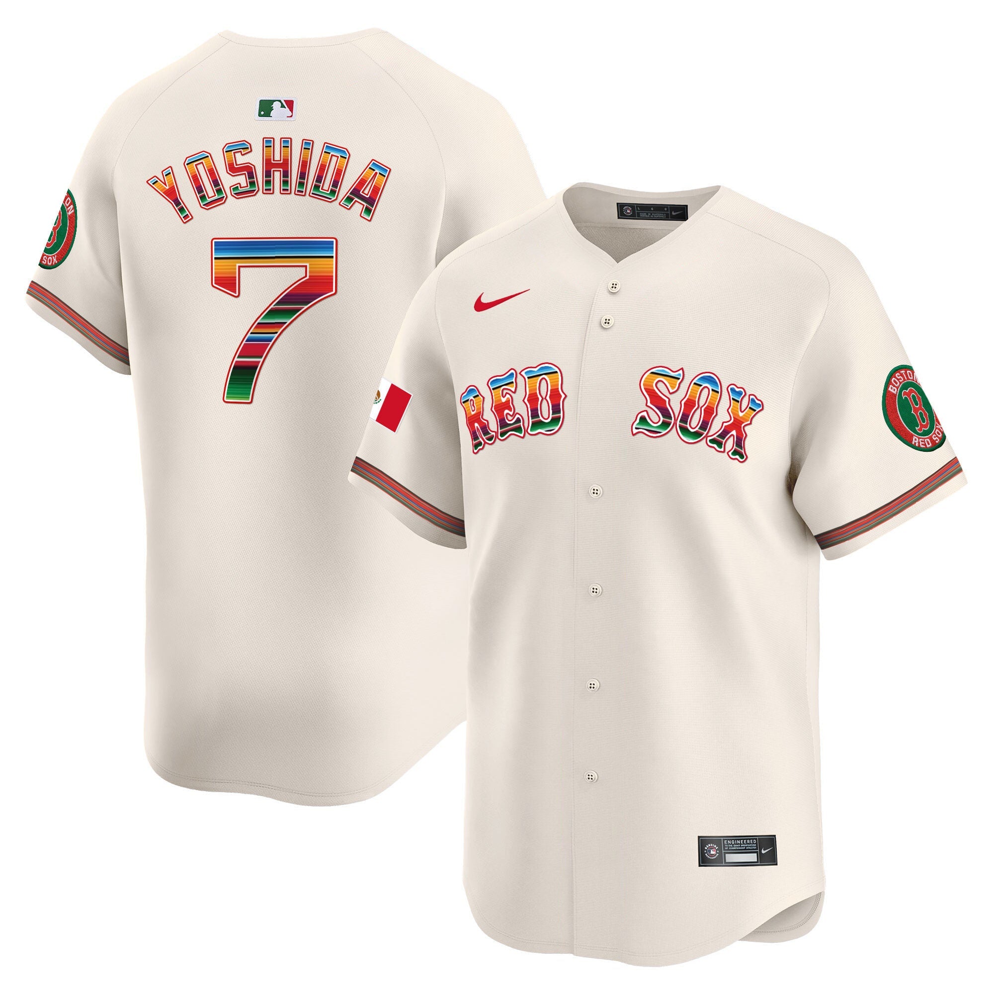 Men’s Boston Mexico Vapor Premier Limited Jersey