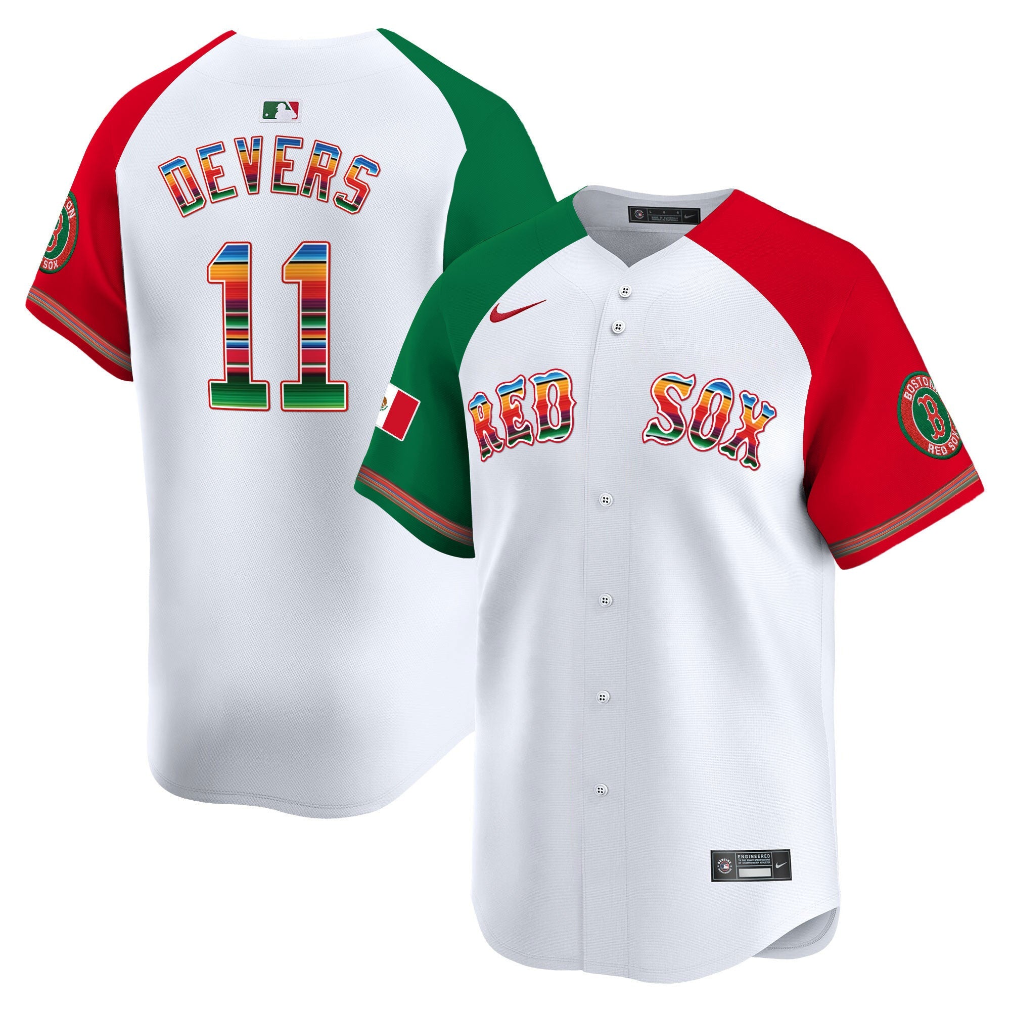 Men’s Boston Mexico Vapor Premier Limited Jersey