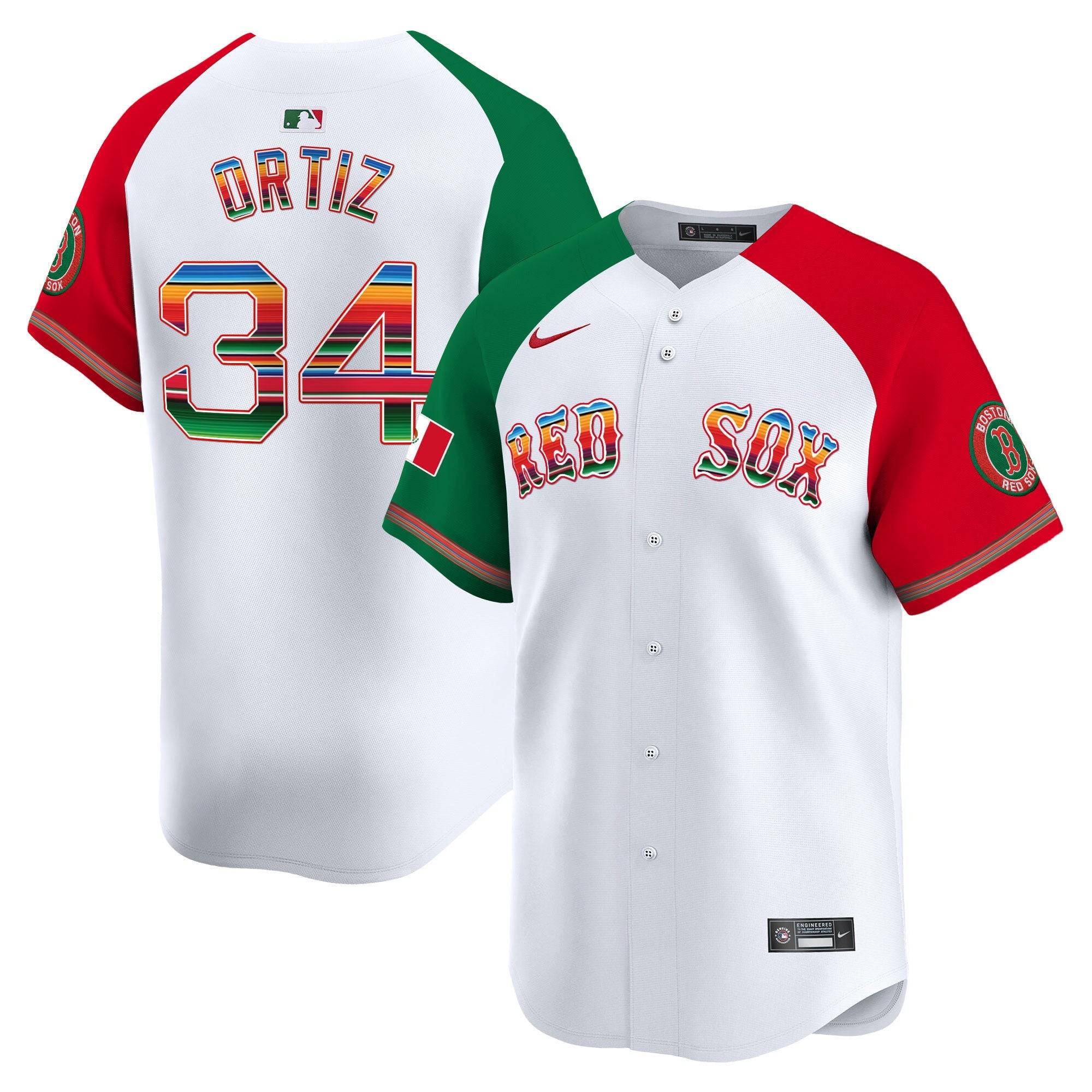 Men’s Boston Mexico Vapor Premier Limited Jersey
