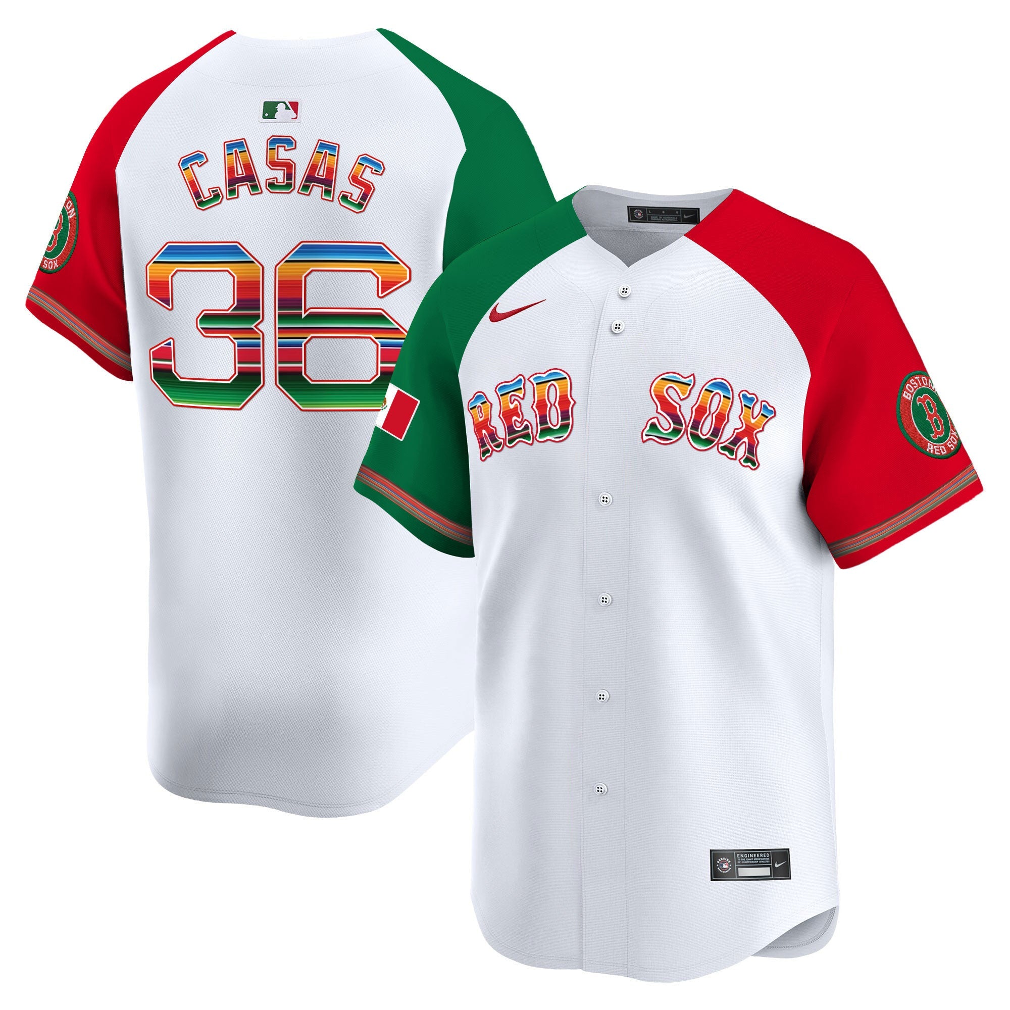 Men’s Boston Mexico Vapor Premier Limited Jersey