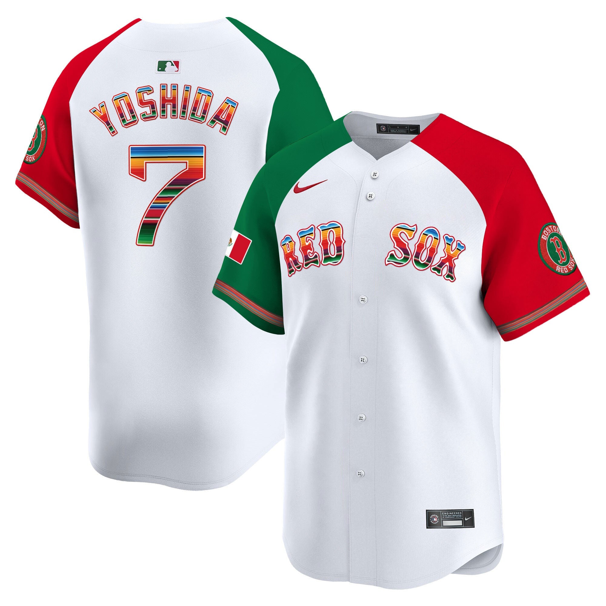 Men’s Boston Mexico Vapor Premier Limited Jersey