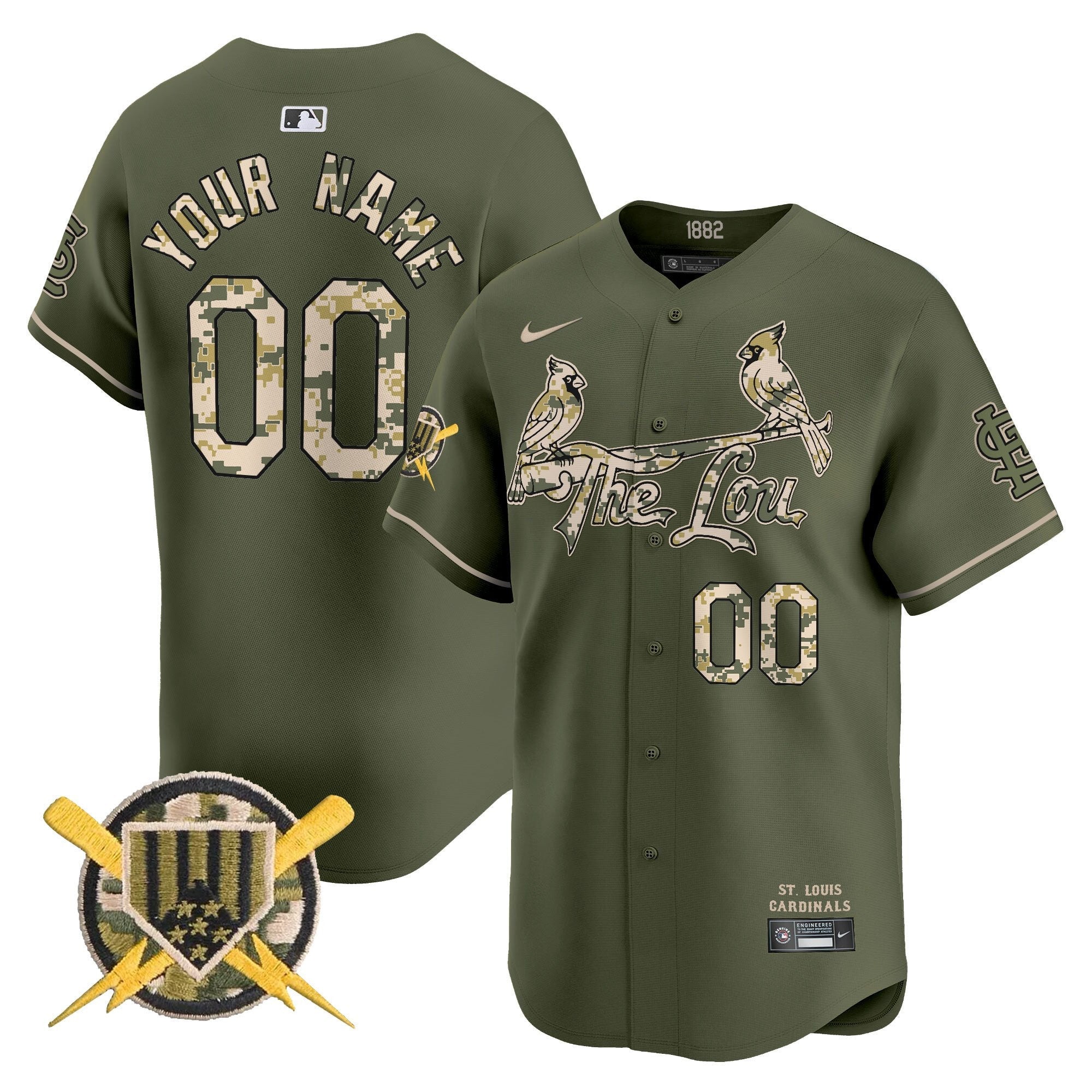 St. Louis Armed Forces Day Vapor Premier Limited Custom Jersey