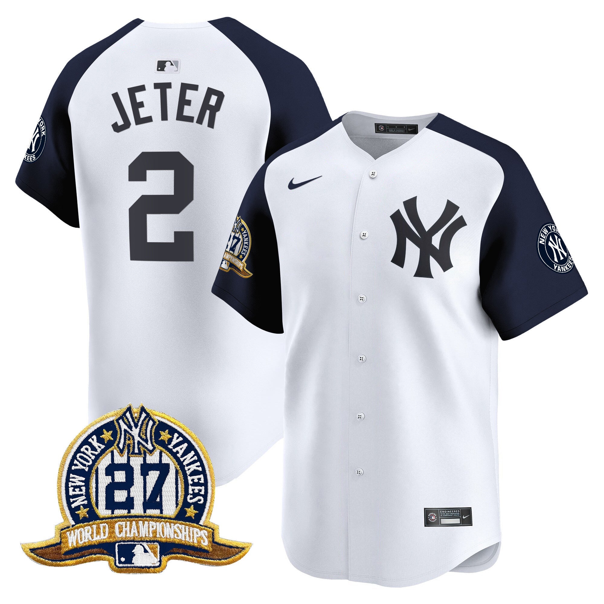 Men’s New York 27 Time Champions Patch Vapor Premier Limited Jersey
