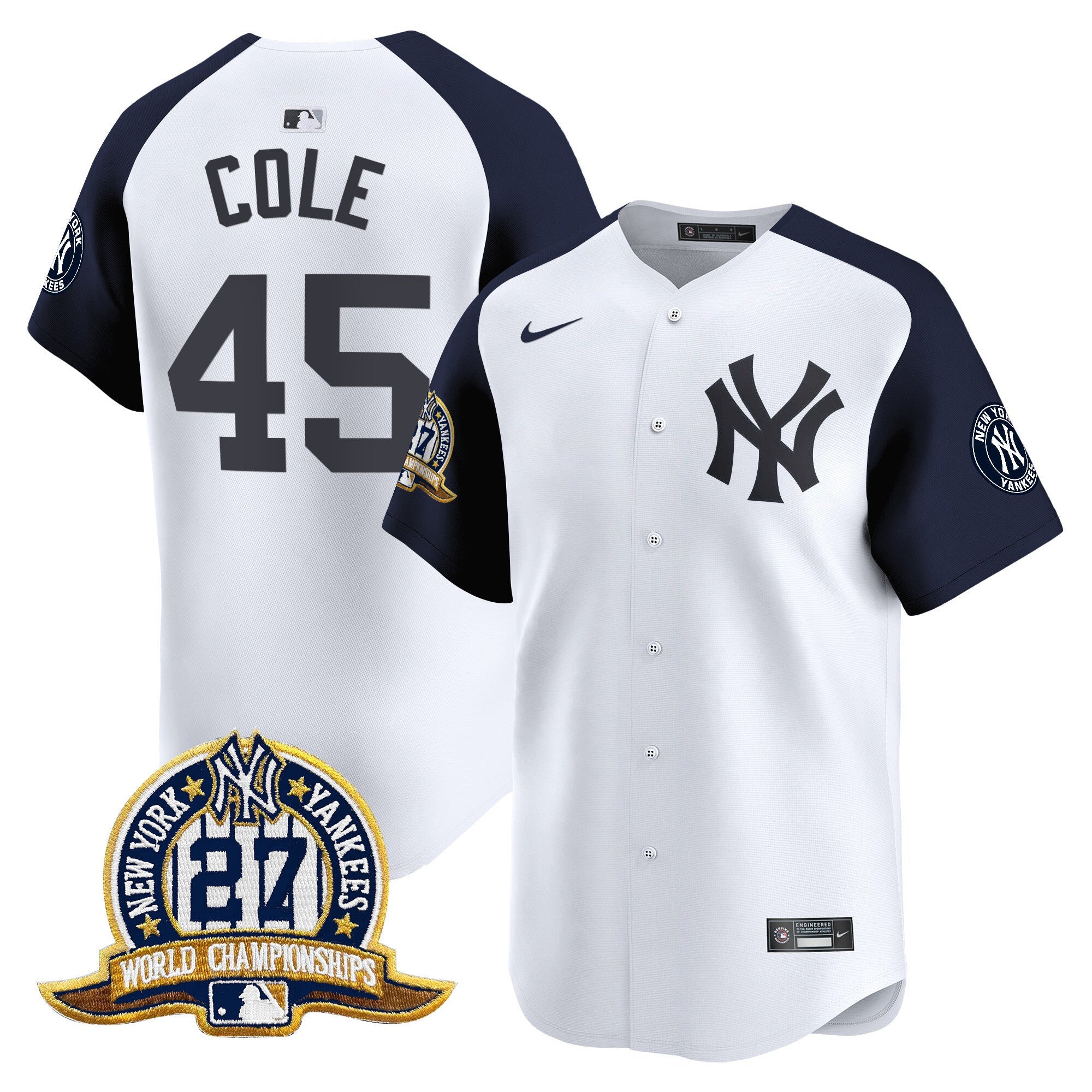 Men’s New York 27 Time Champions Patch Vapor Premier Limited Jersey
