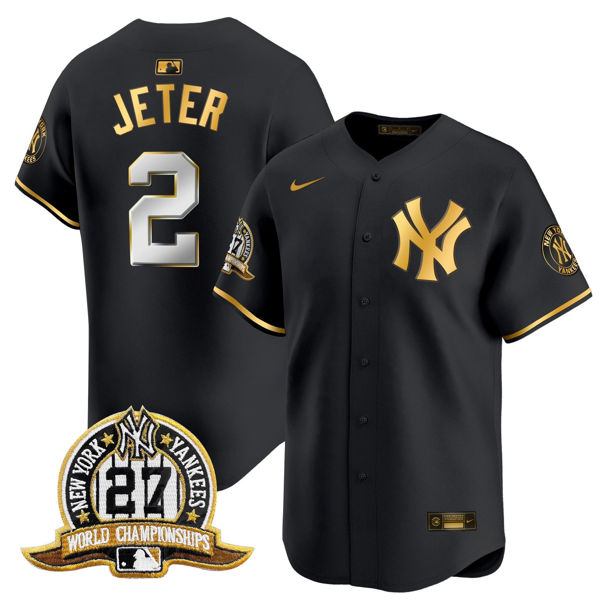 Men’s New York 27 Time Champions Patch Vapor Premier Limited Jersey