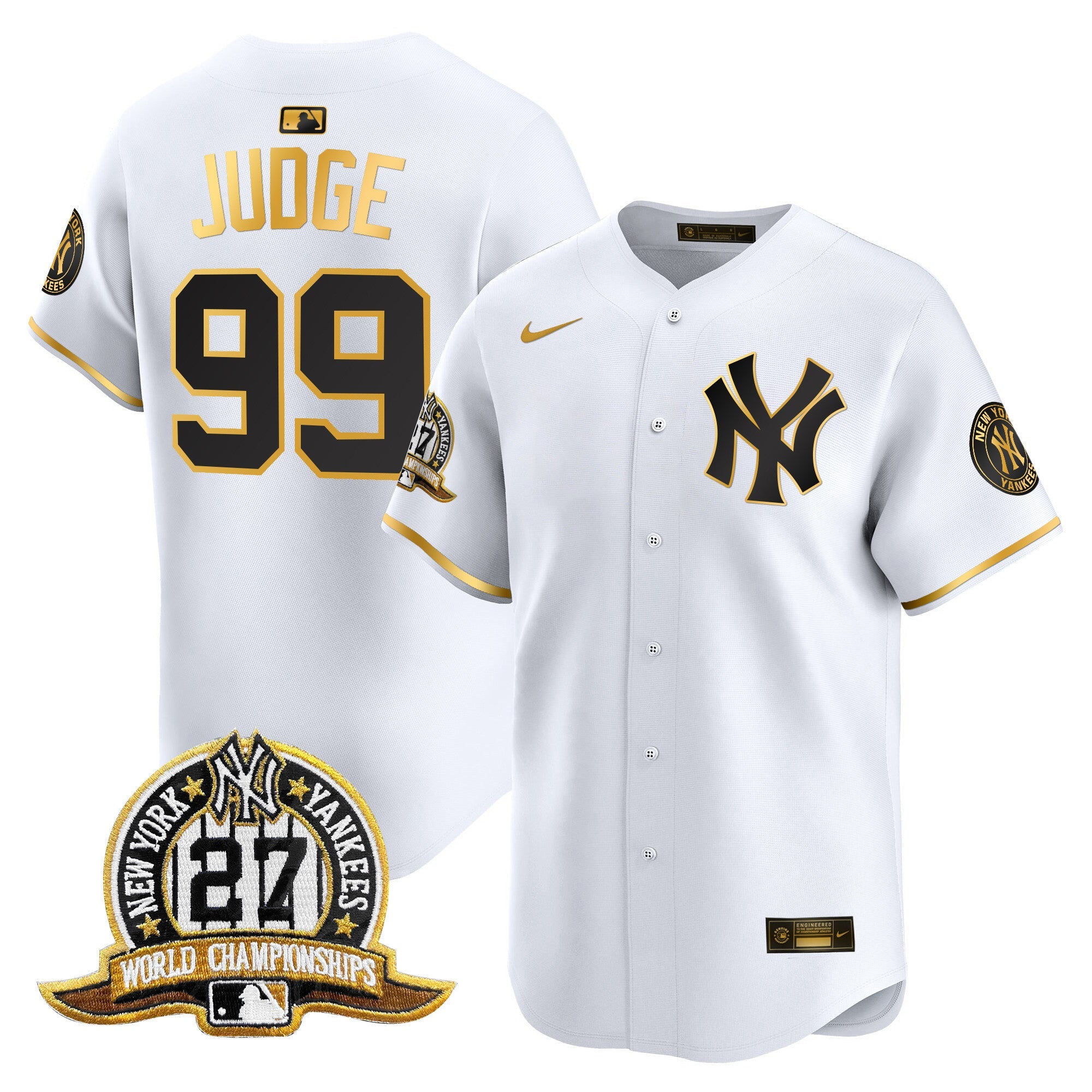 Men’s New York 27 Time Champions Patch Vapor Premier Limited Jersey