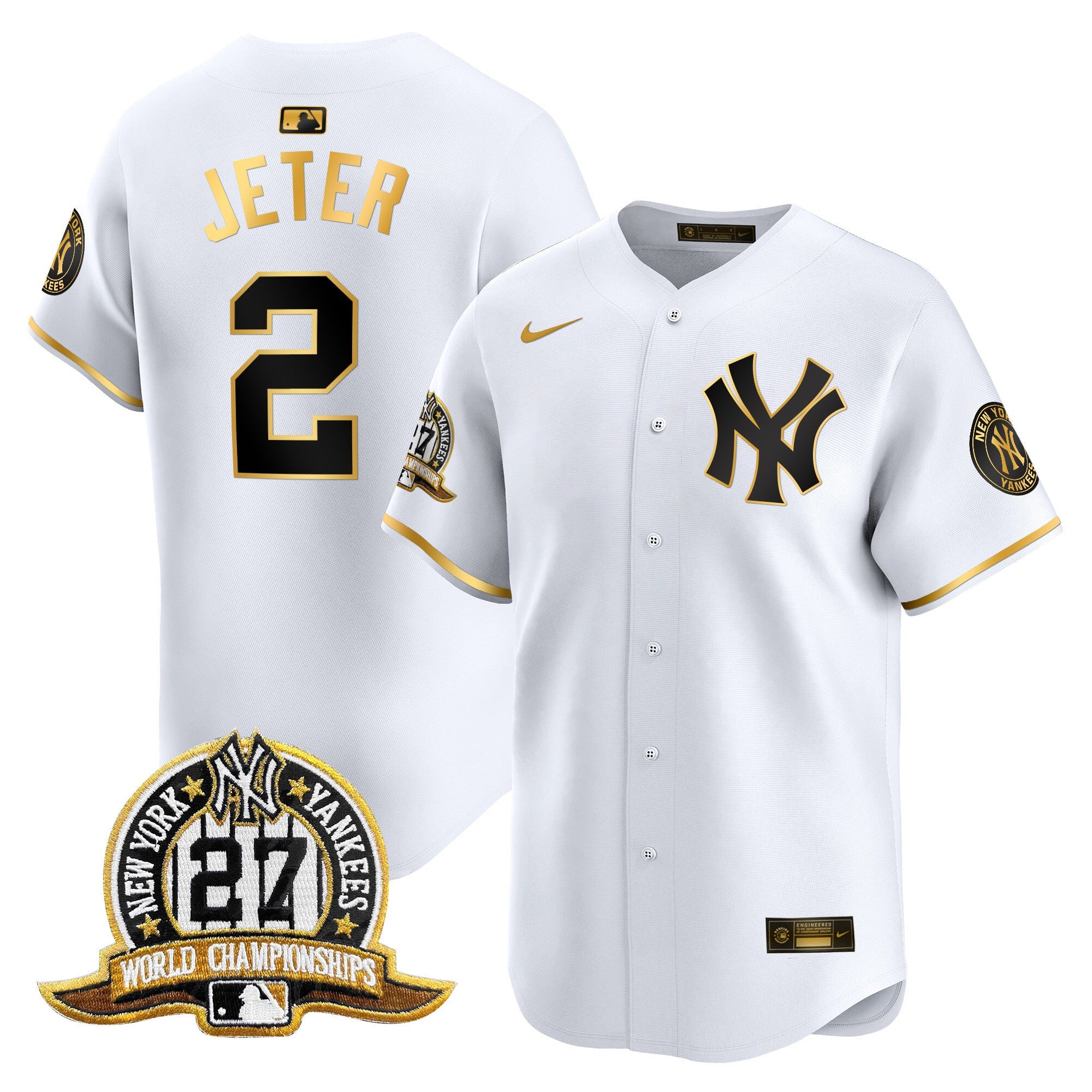 Men’s New York 27 Time Champions Patch Vapor Premier Limited Jersey