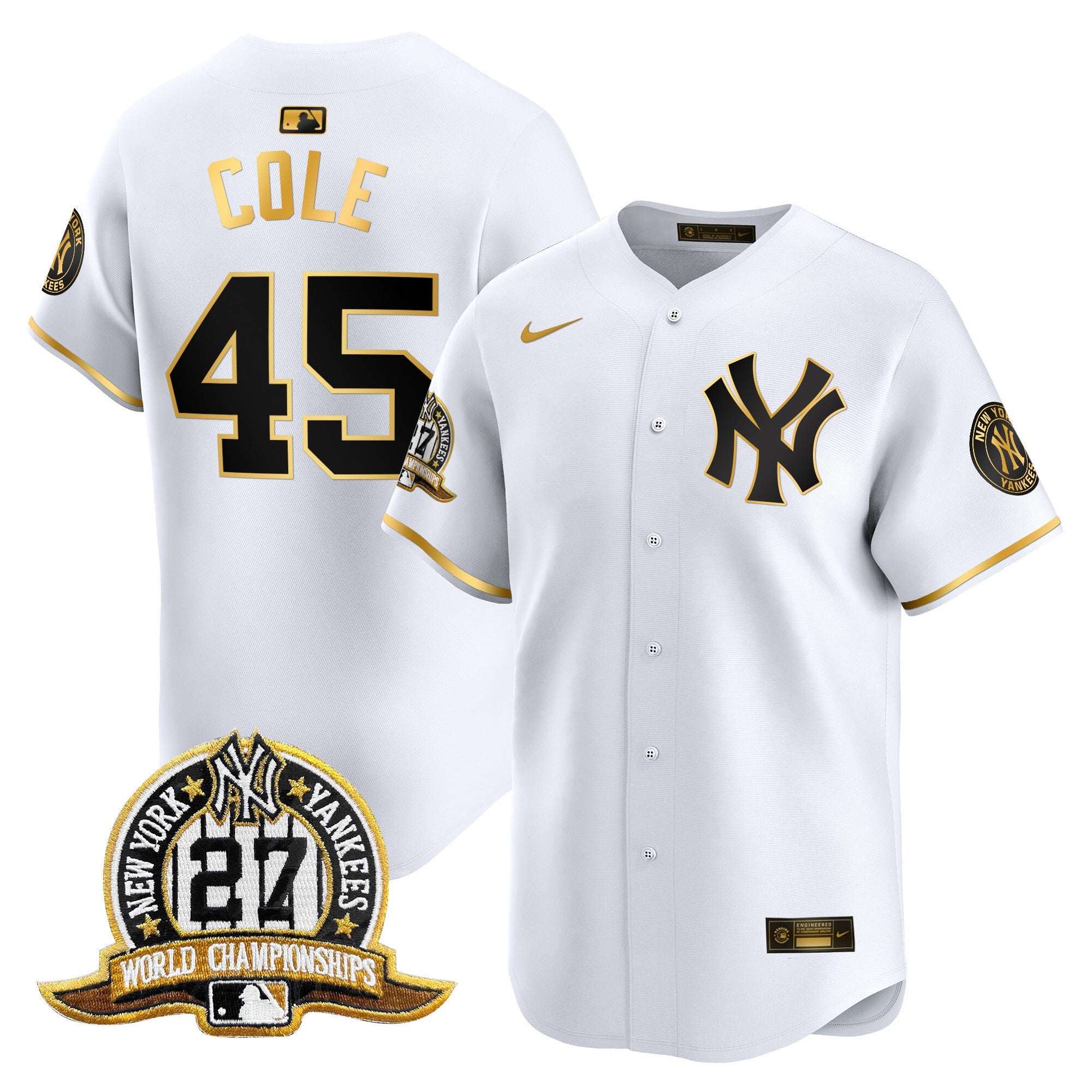 Men’s New York 27 Time Champions Patch Vapor Premier Limited Jersey