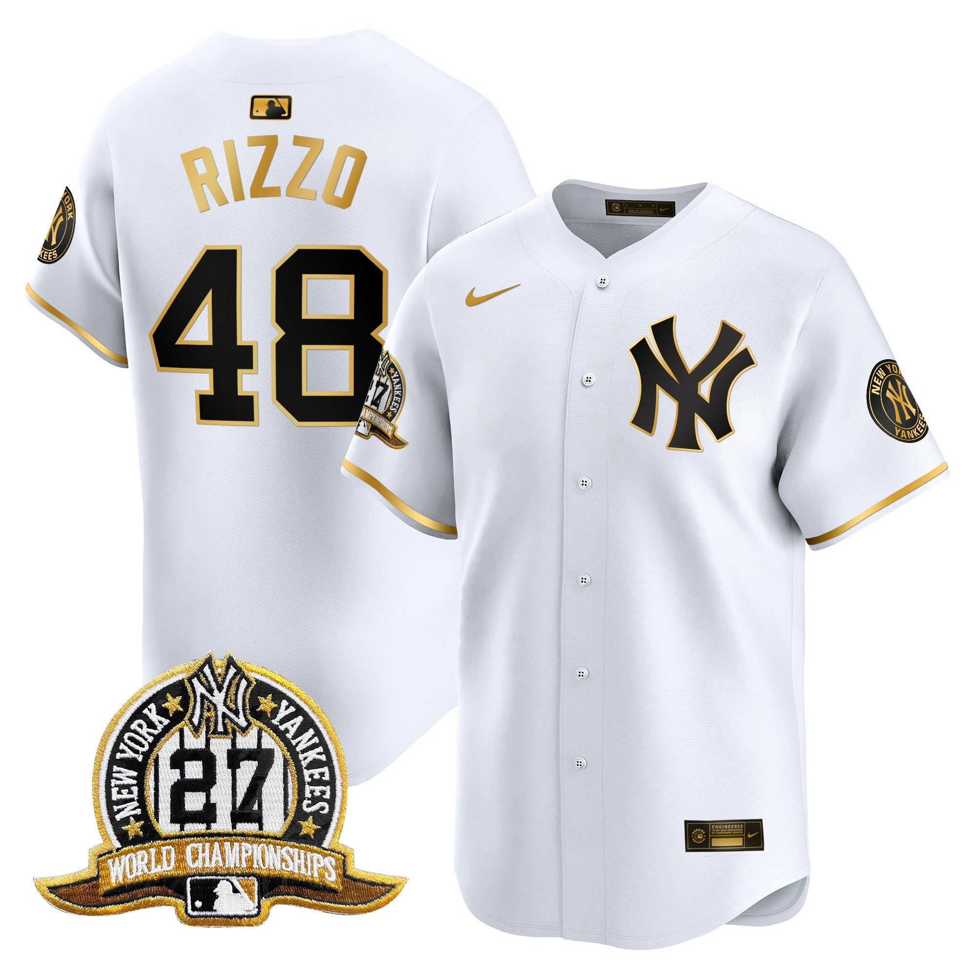 Men’s New York 27 Time Champions Patch Vapor Premier Limited Jersey