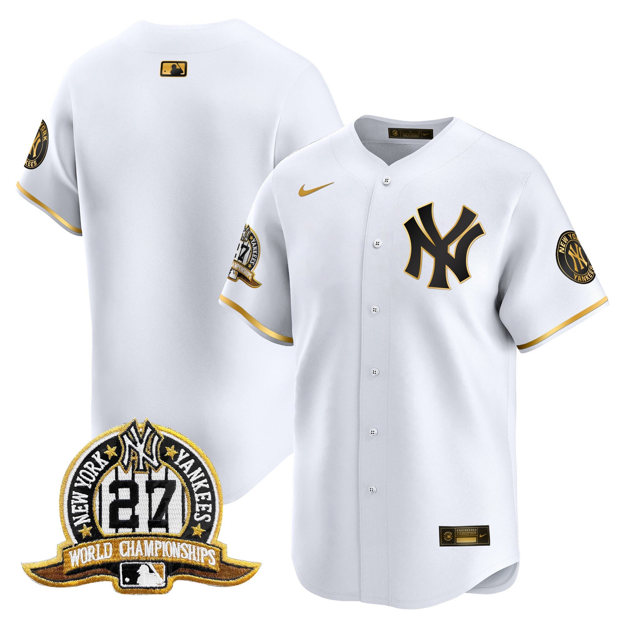 Men’s New York 27 Time Champions Patch Vapor Premier Limited Jersey