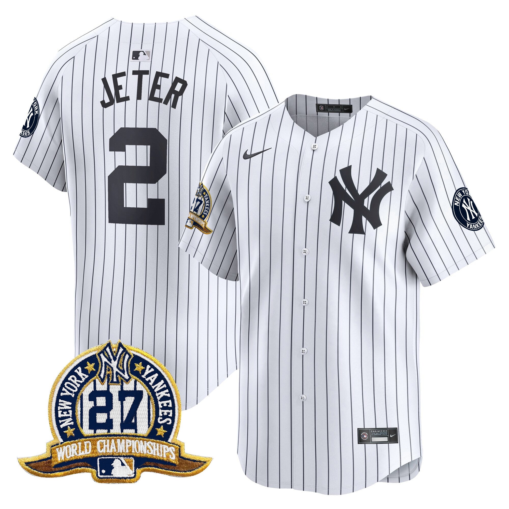 Men’s New York 27 Time Champions Patch Vapor Premier Limited Jersey