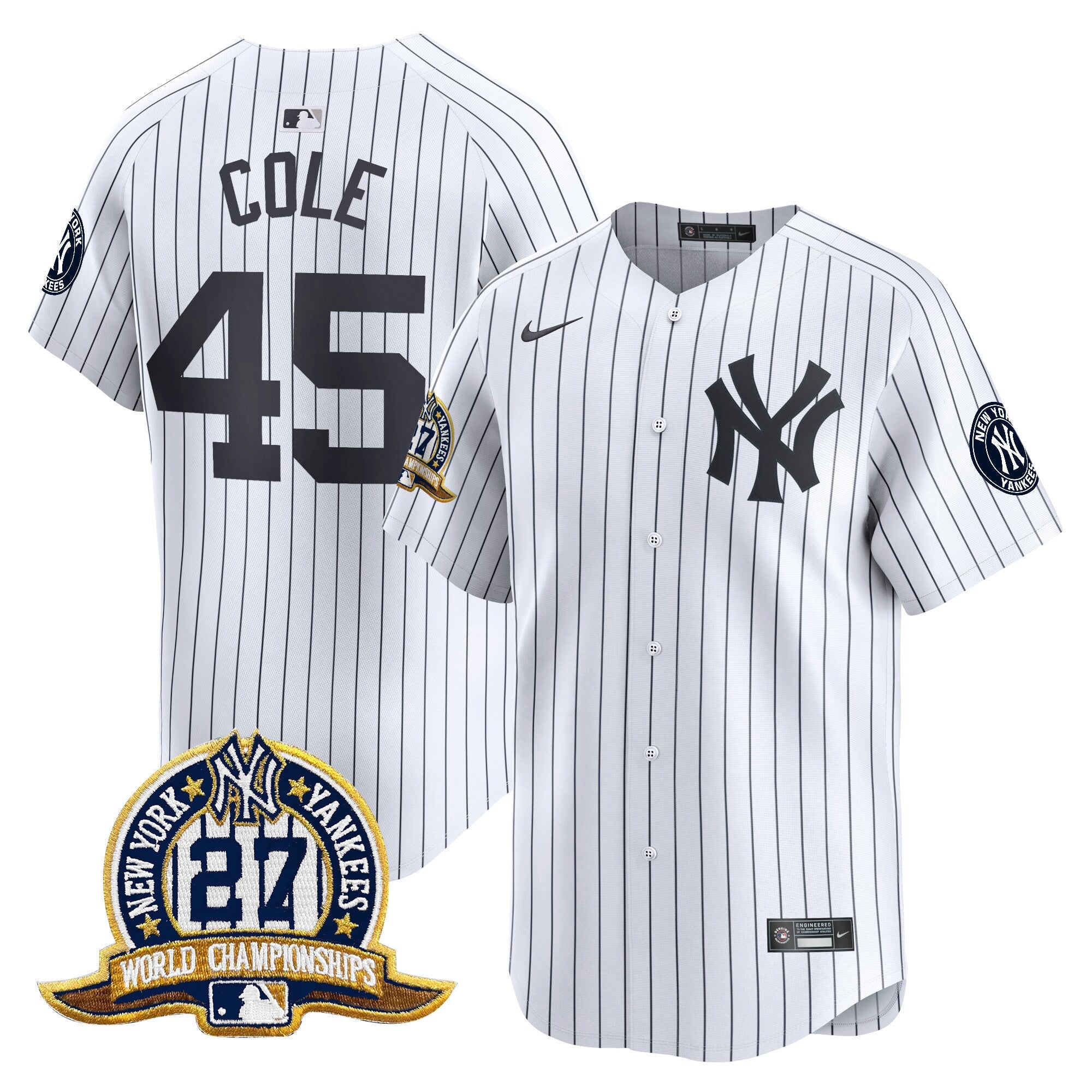 Men’s New York 27 Time Champions Patch Vapor Premier Limited Jersey