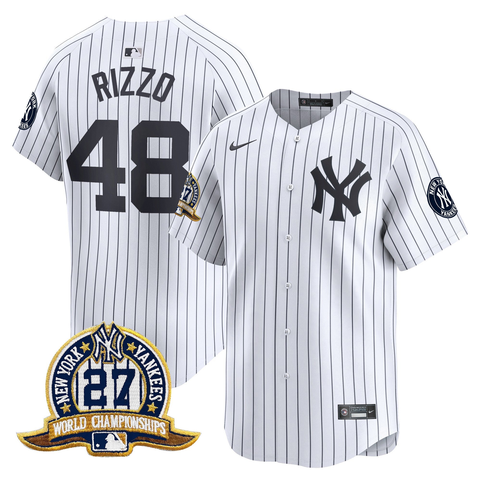 Men’s New York 27 Time Champions Patch Vapor Premier Limited Jersey