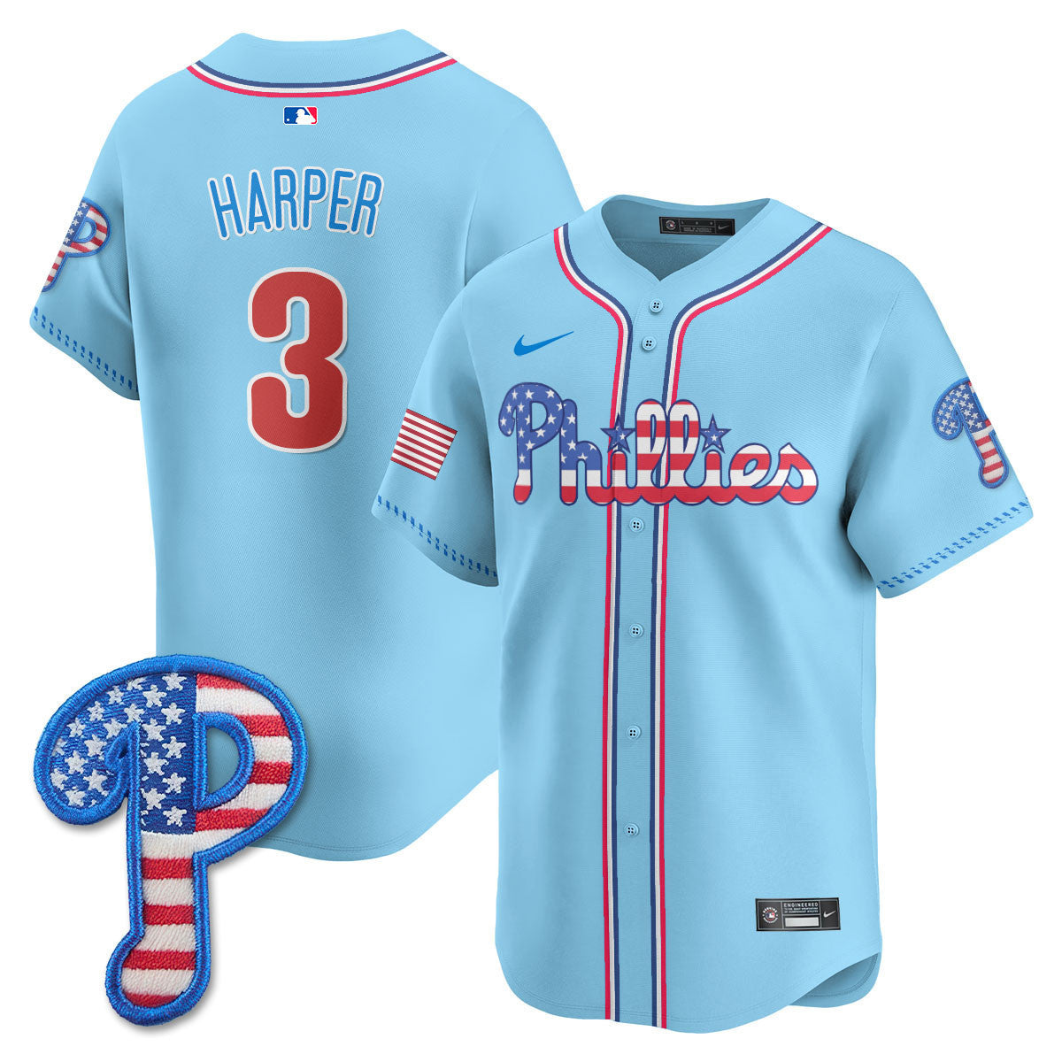 Men’s Philadelphia 2025 Fourth of July Vapor Premier Limited Jersey