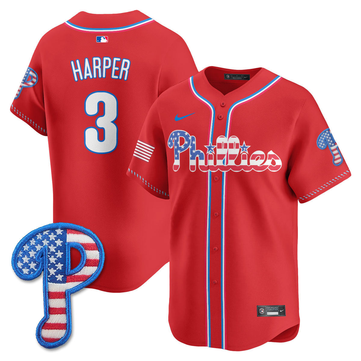 Men’s Philadelphia 2025 Fourth of July Vapor Premier Limited Jersey
