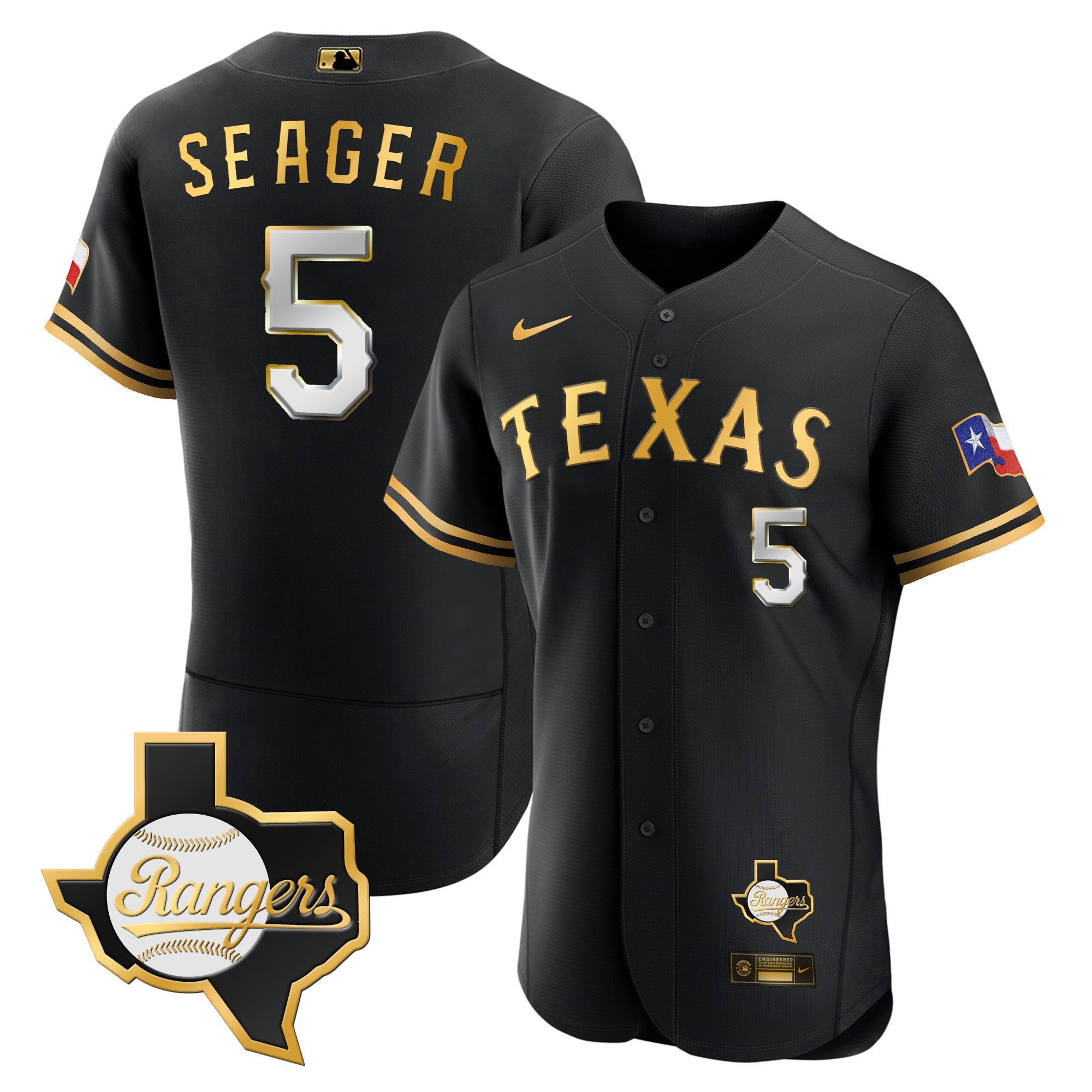 Men’s Texas 2023 Flex Base Jersey – Texas Patch