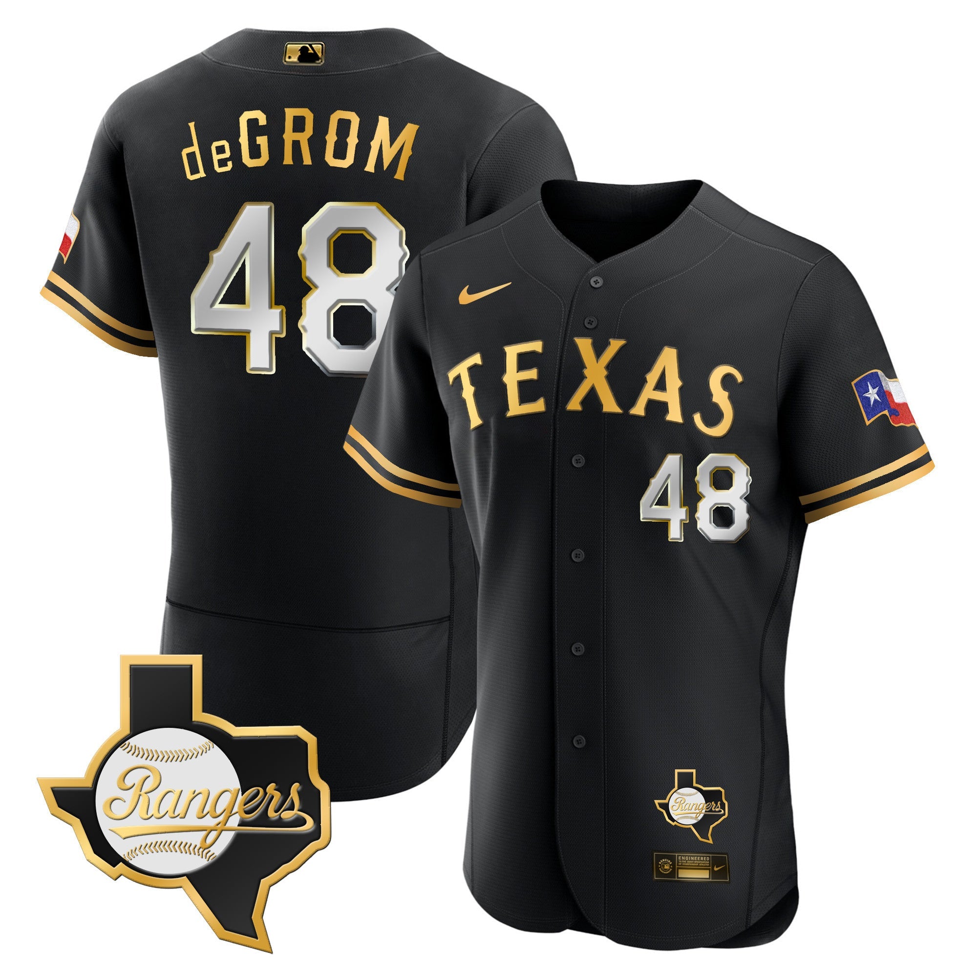 Men’s Texas 2023 Flex Base Jersey – Texas Patch