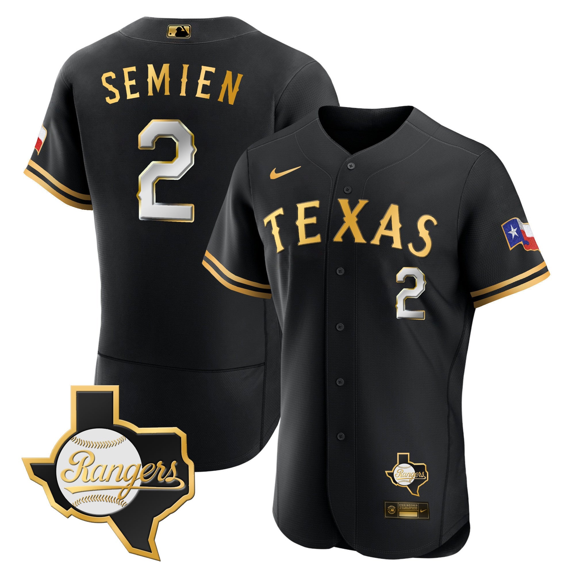 Men’s Texas 2023 Flex Base Jersey – Texas Patch