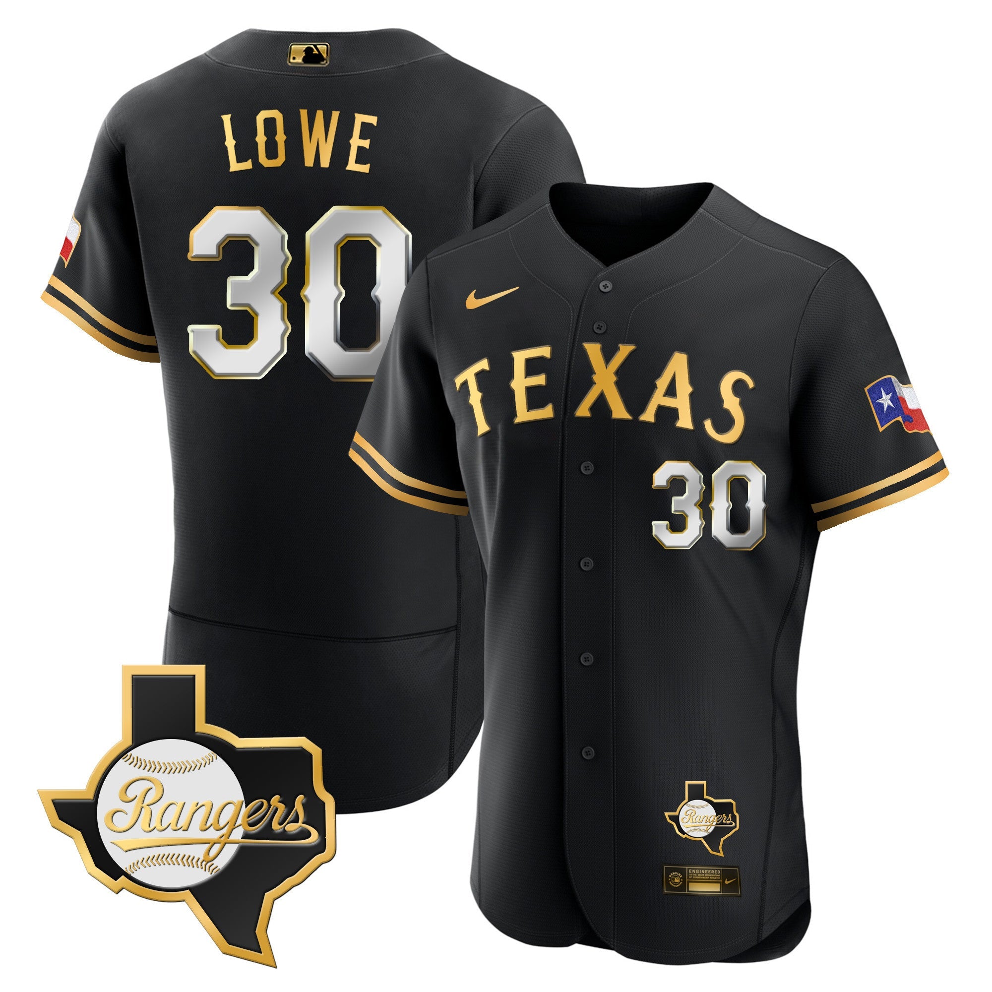 Men’s Texas 2023 Flex Base Jersey – Texas Patch