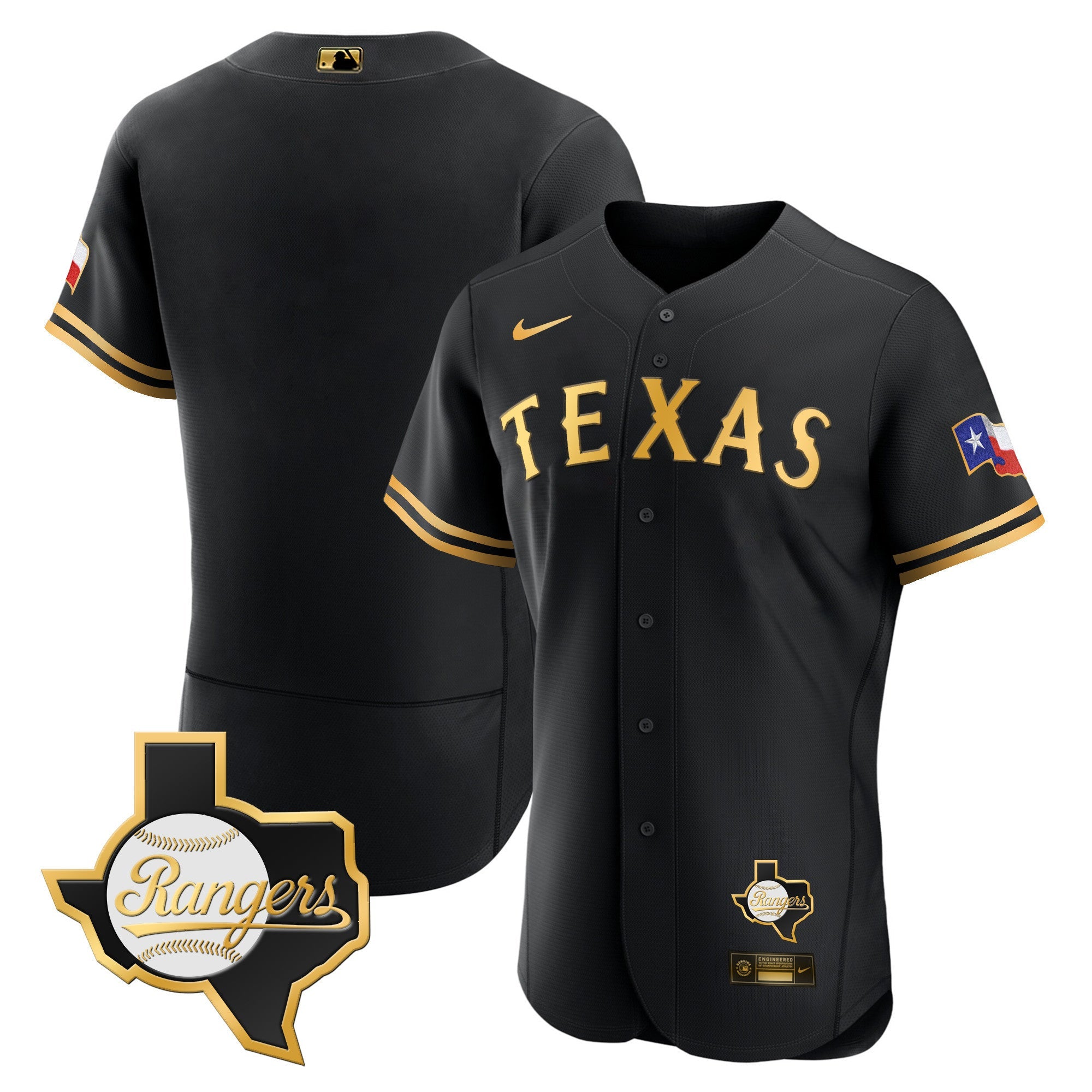Men’s Texas 2023 Flex Base Jersey – Texas Patch