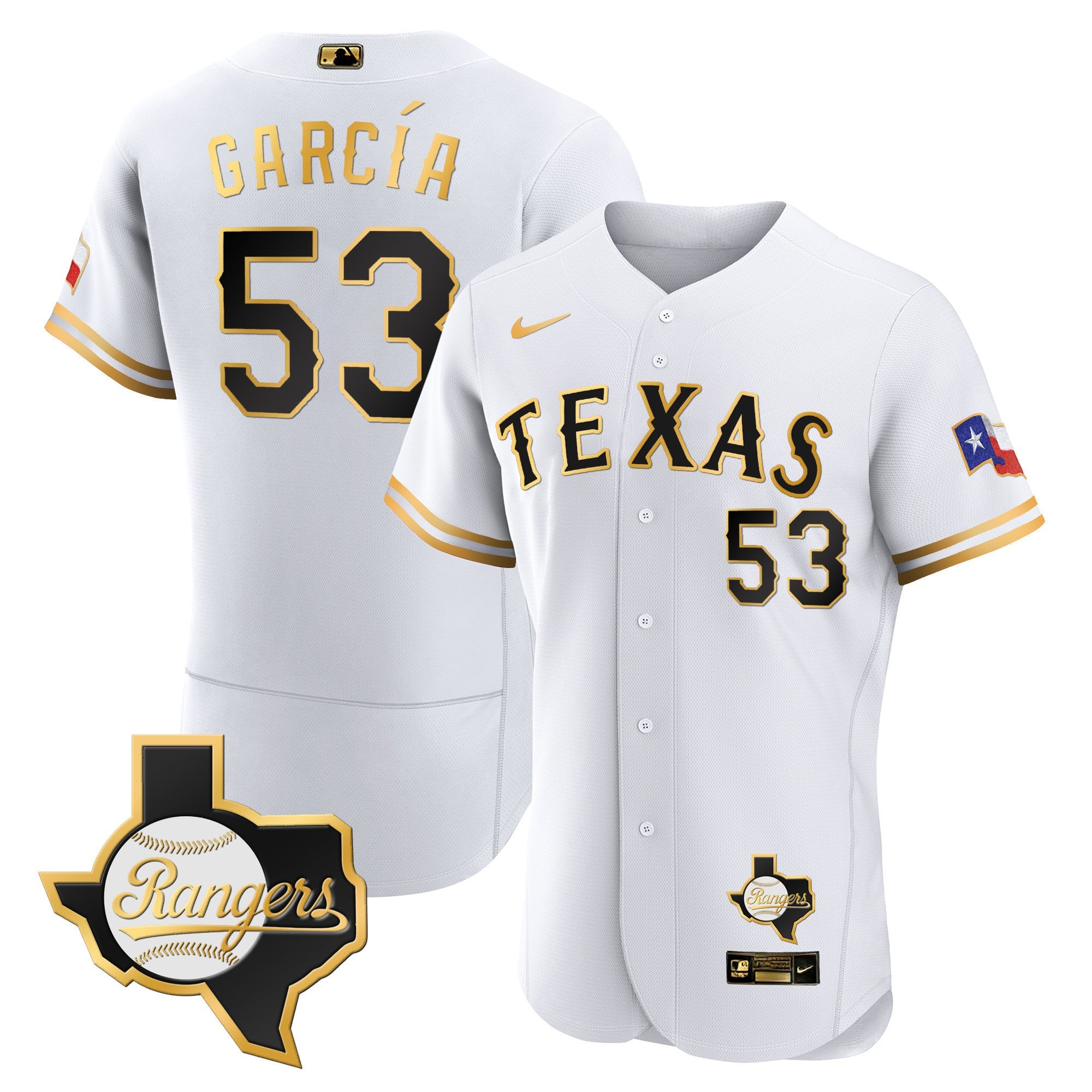 Men’s Texas 2023 Flex Base Jersey – Texas Patch