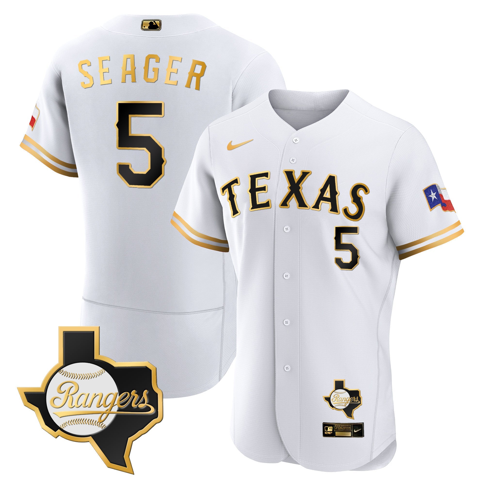 Men’s Texas 2023 Flex Base Jersey – Texas Patch