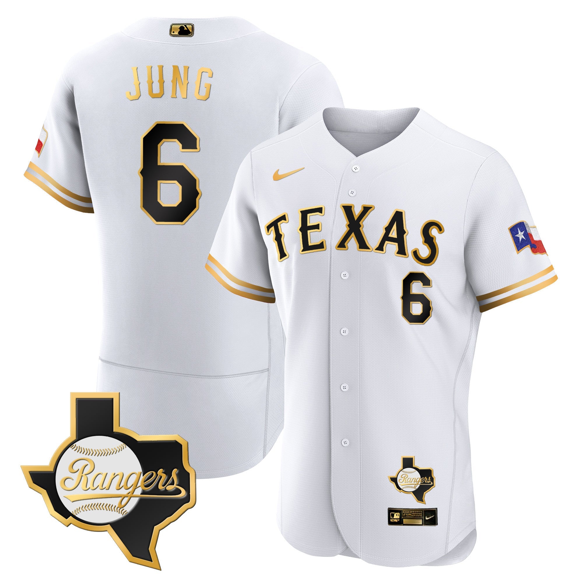 Men’s Texas 2023 Flex Base Jersey – Texas Patch