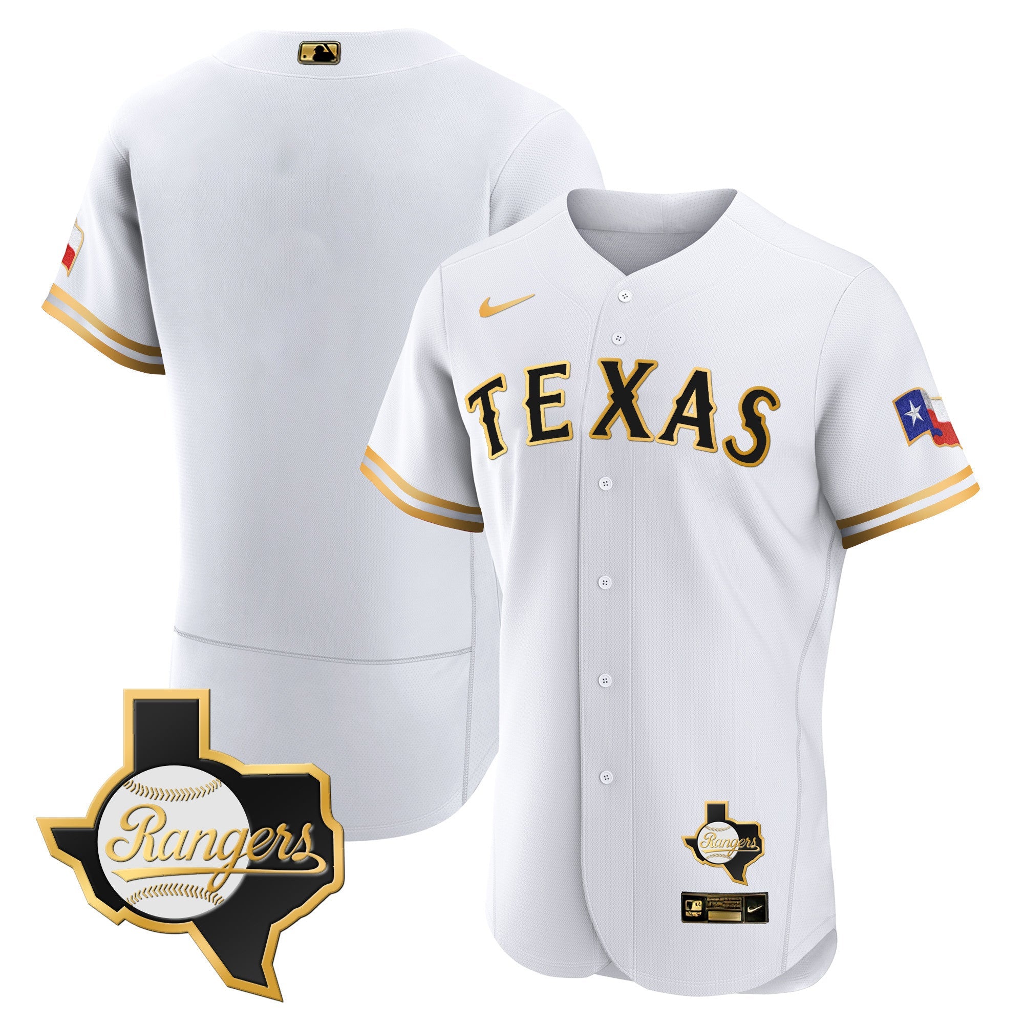 Men’s Texas 2023 Flex Base Jersey – Texas Patch