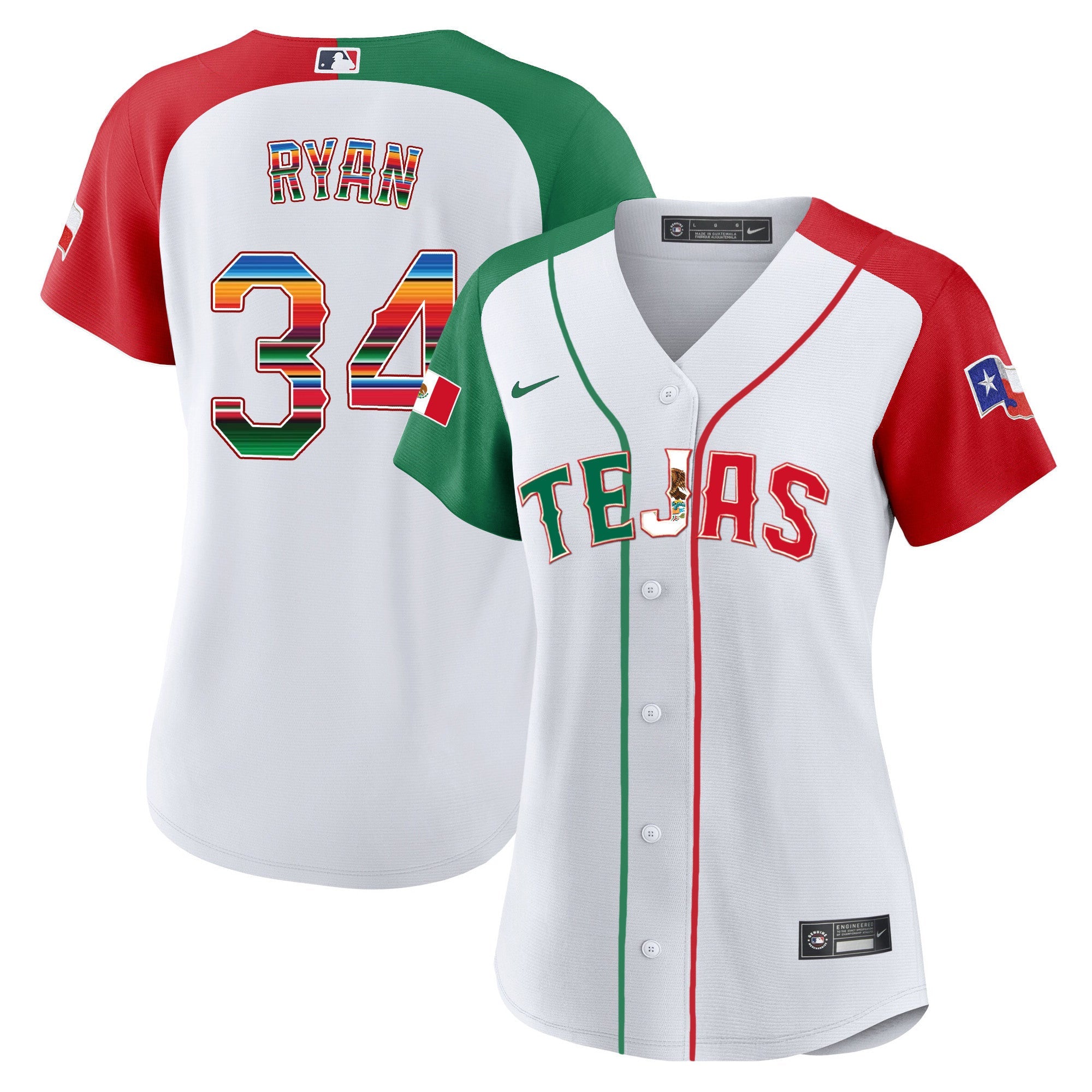 Women’s Texas Mexico Flag Jersey