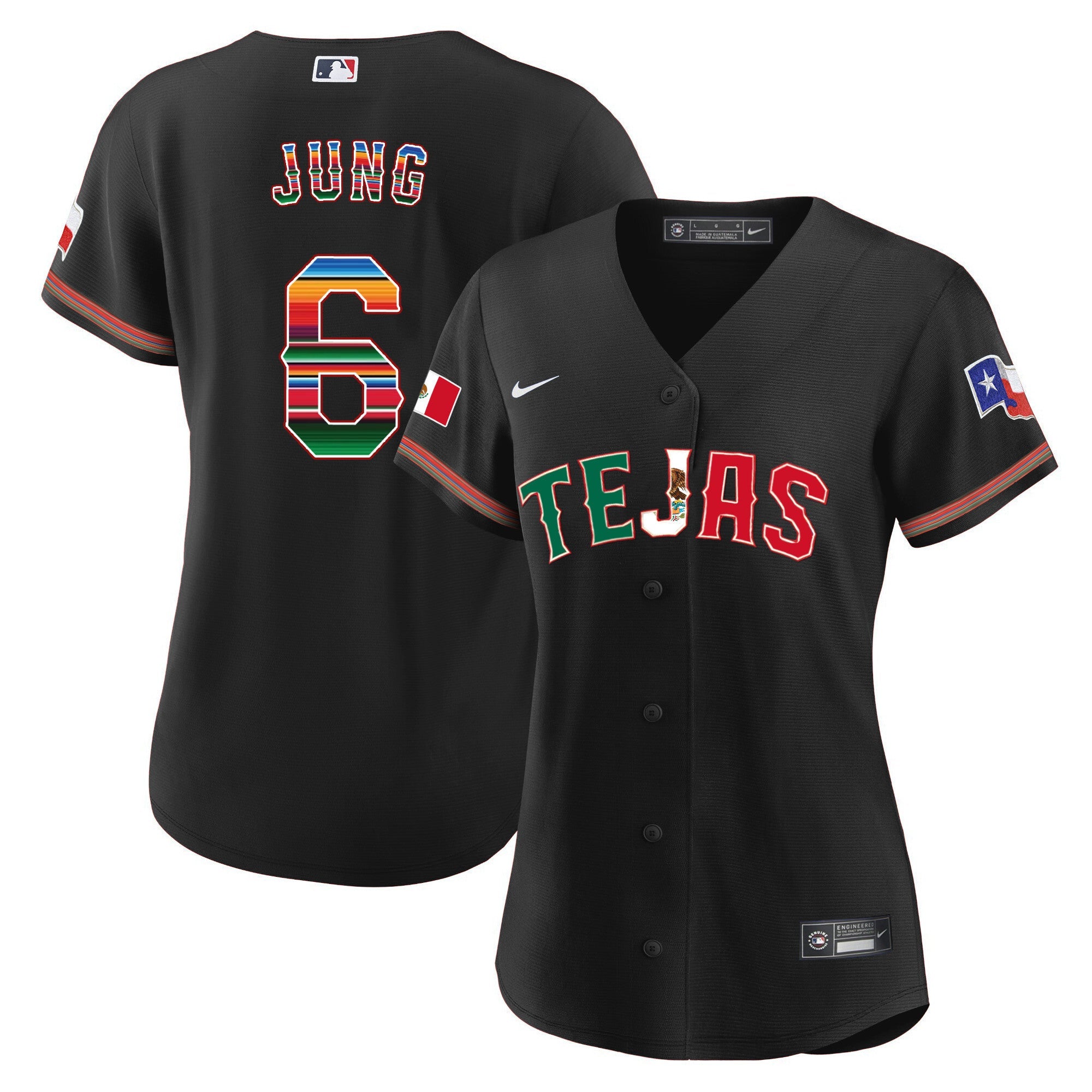 Women’s Texas Mexico Flag Jersey