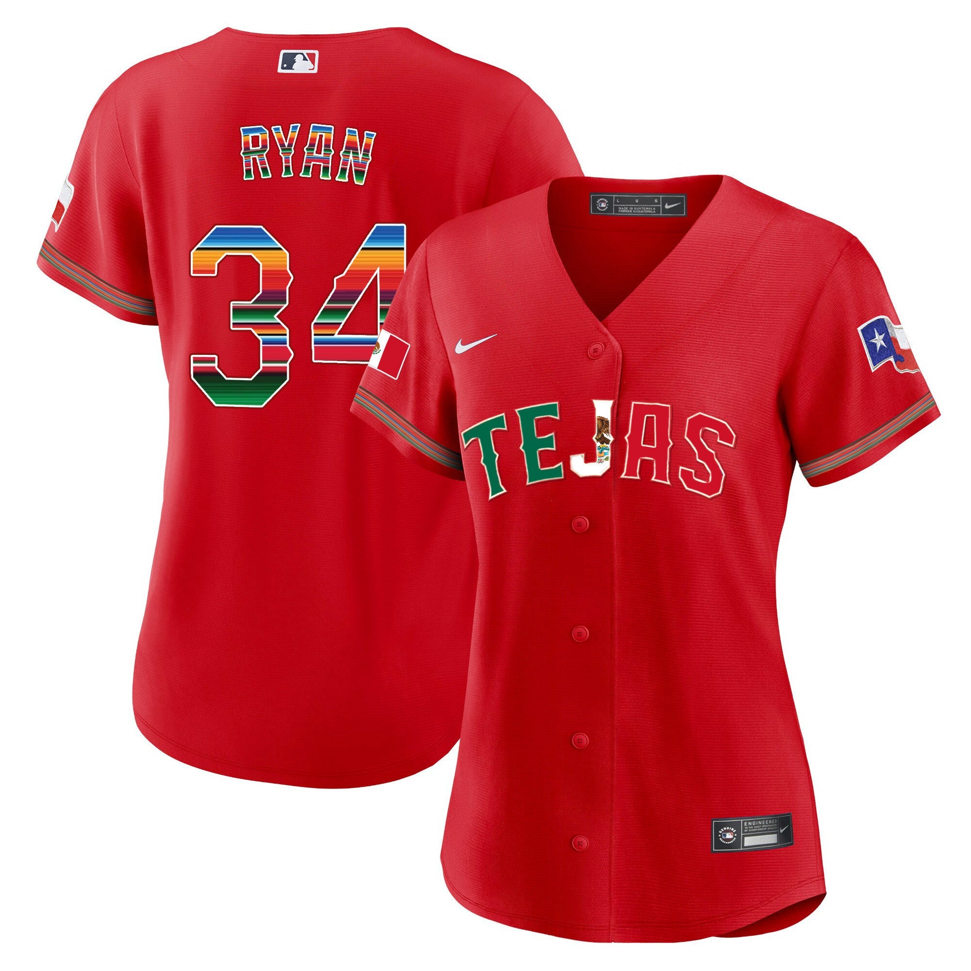 Women’s Texas Mexico Flag Jersey