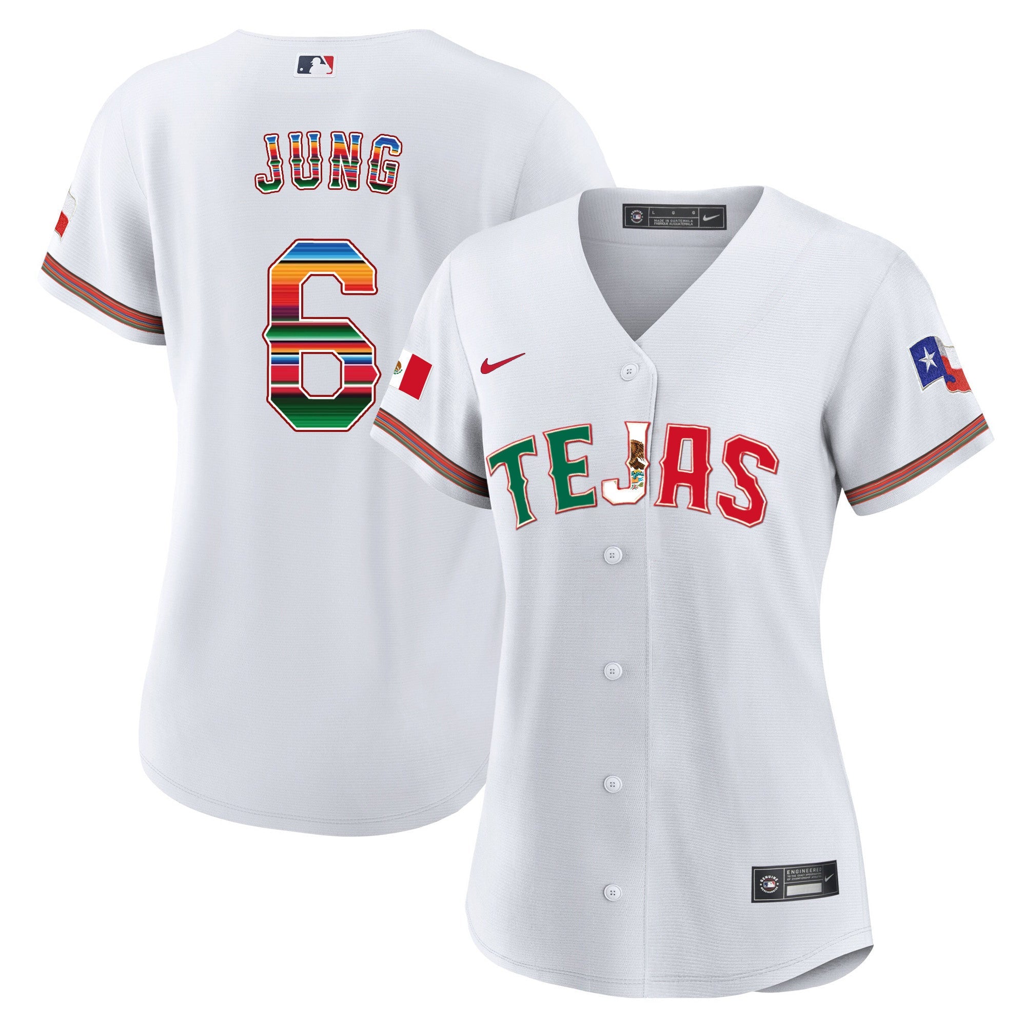 Women’s Texas Mexico Flag Jersey