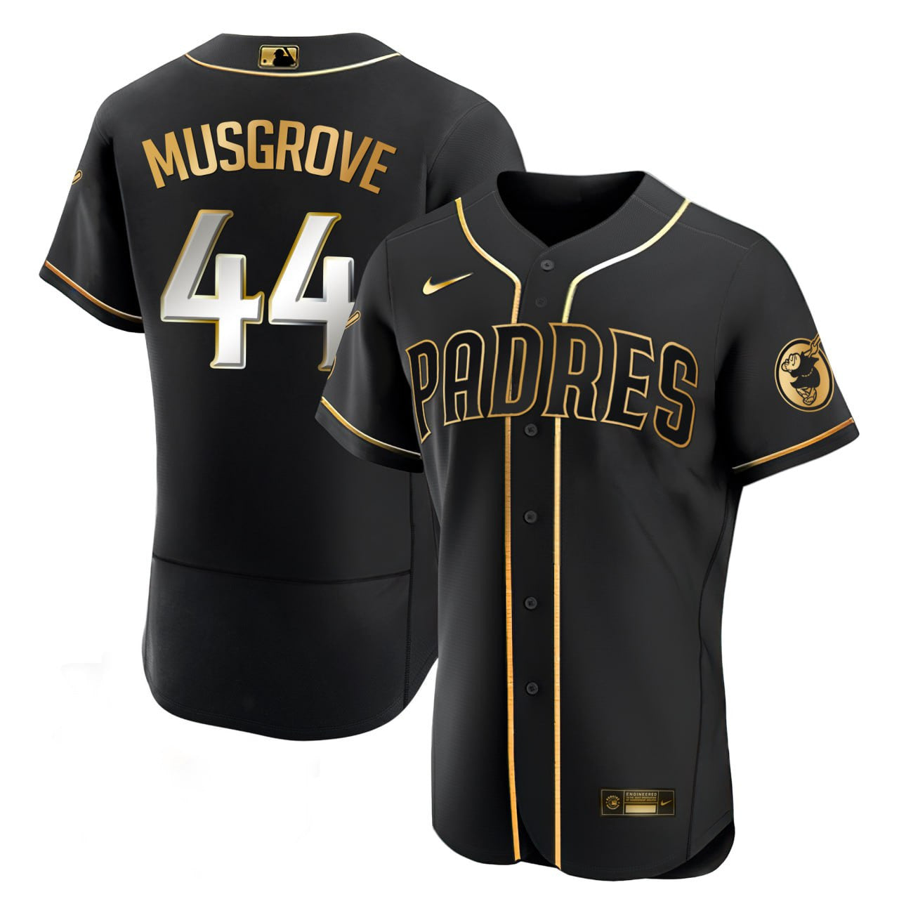 Joe Musgrove San Diego Black Limited & Gold Jersey