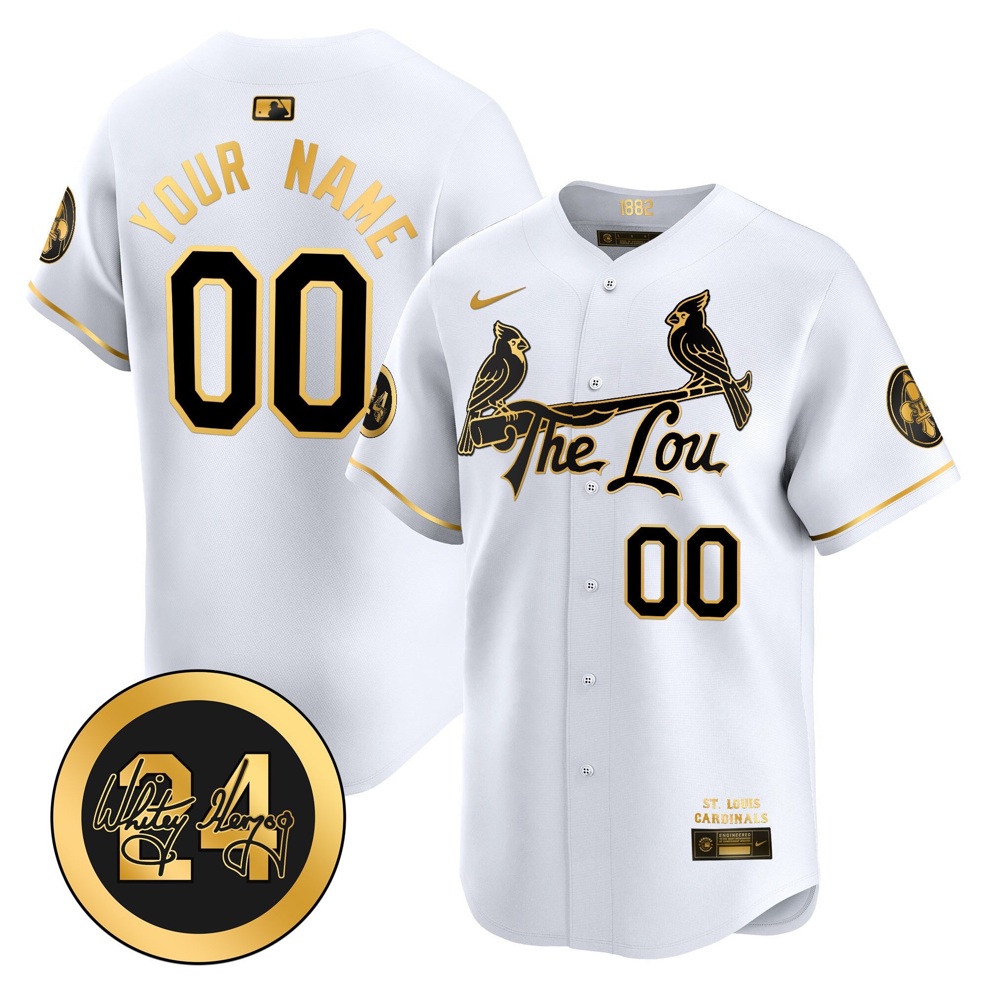 St. Louis City Connect Whitey Herzog Patch Vapor Premier Limited Custom Jersey
