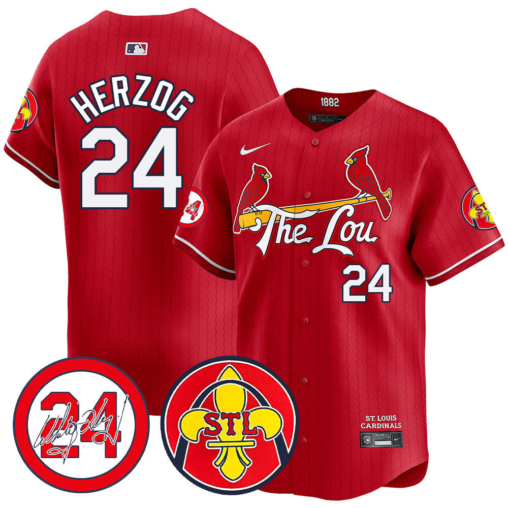 Men’s 2024 City Connect Whitey Herzog Patch Vapor Premier Limited Jersey V2