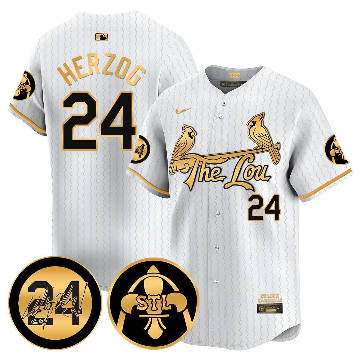 Men’s 2024 City Connect Whitey Herzog Patch Vapor Premier Limited Jersey V2