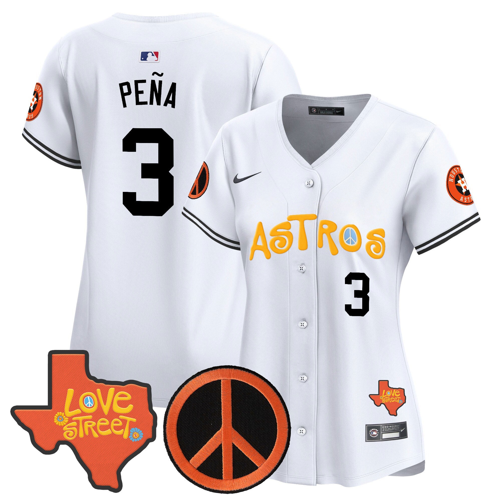 Women’s Love Street & Peace Sign Patch Vapor Premier Limited Jersey