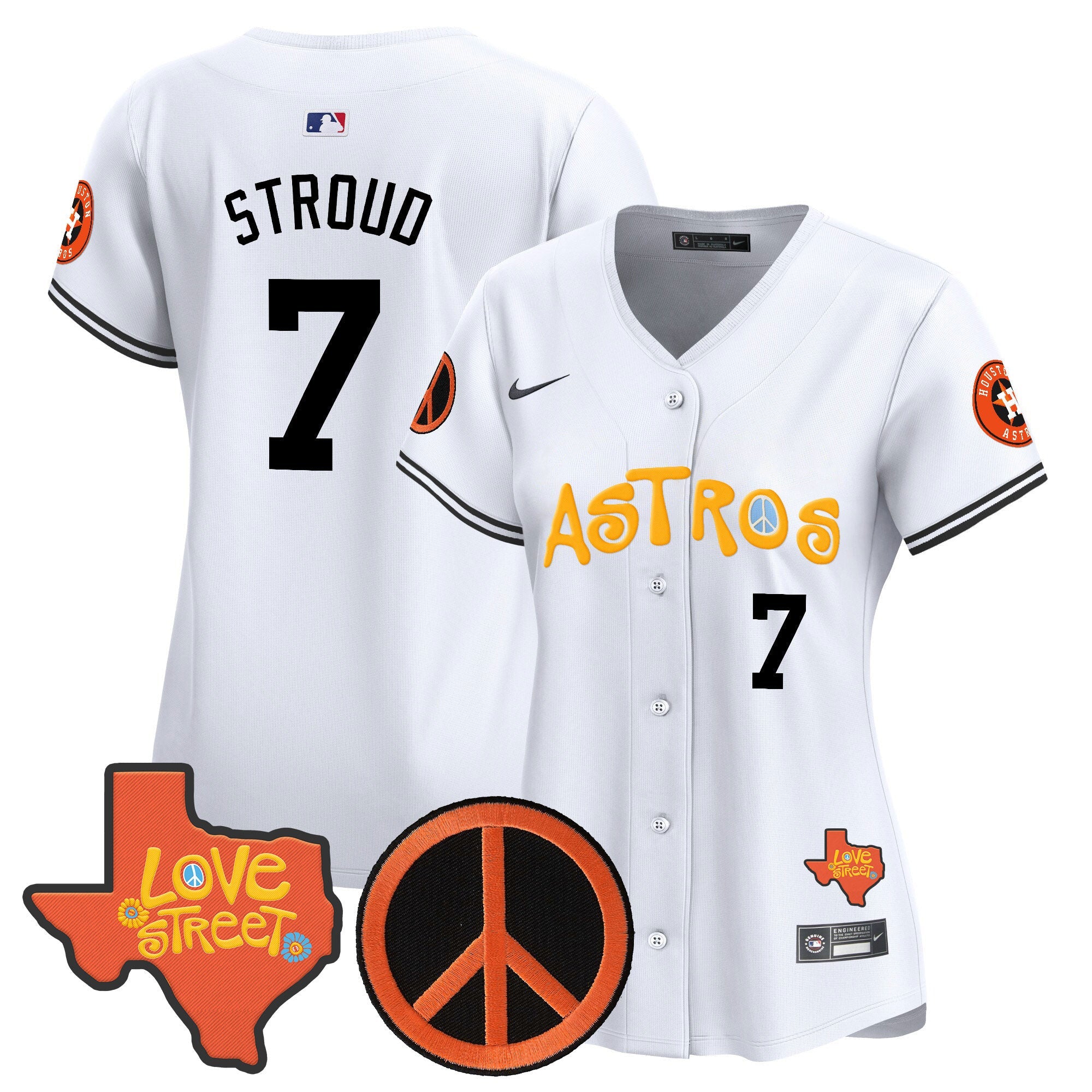 Women’s Love Street & Peace Sign Patch Vapor Premier Limited Jersey